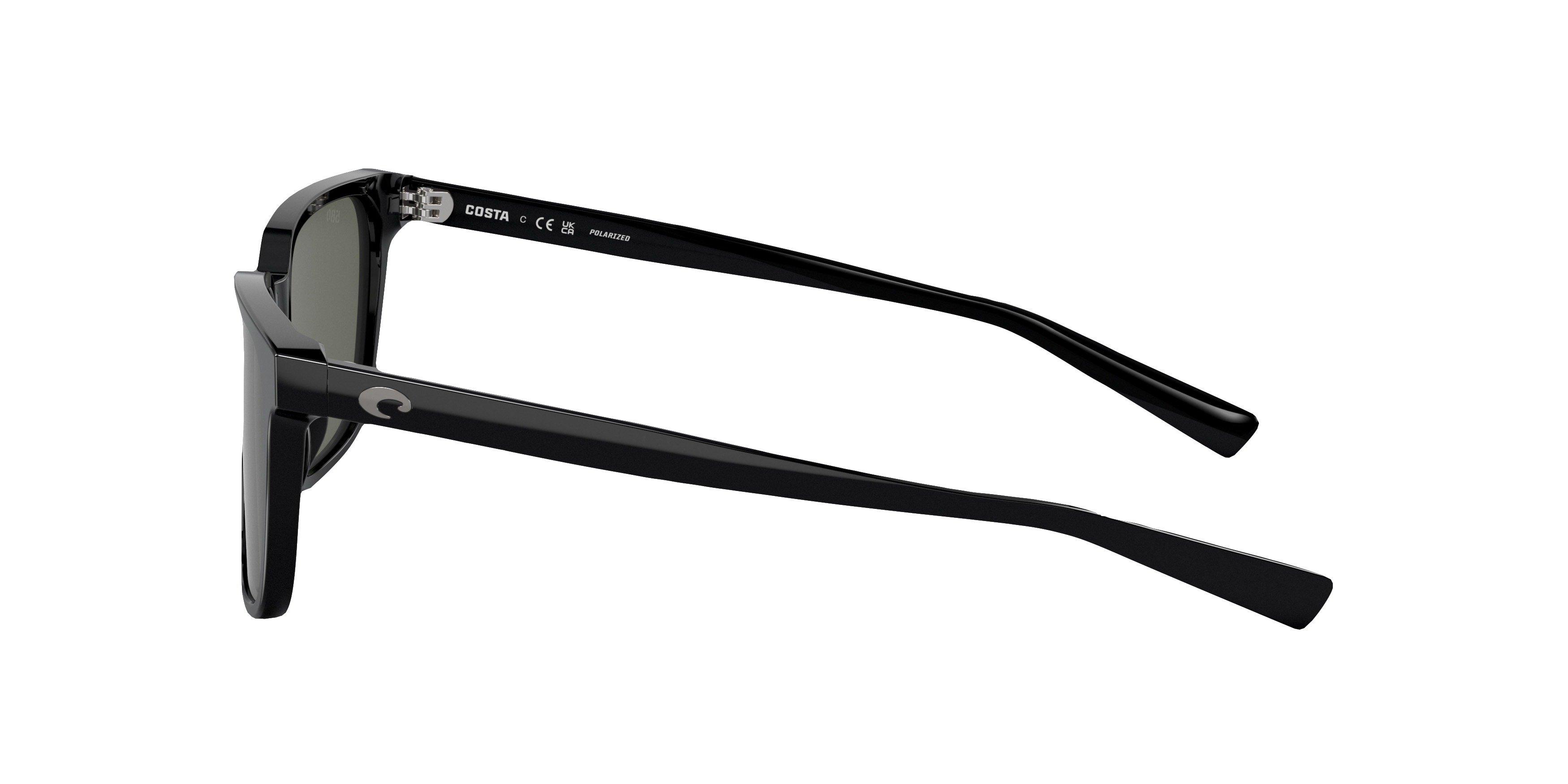 Costa Del Mar Kailano Grey Polarized Sunglasses - Black - BLACK Thumbnail View 5