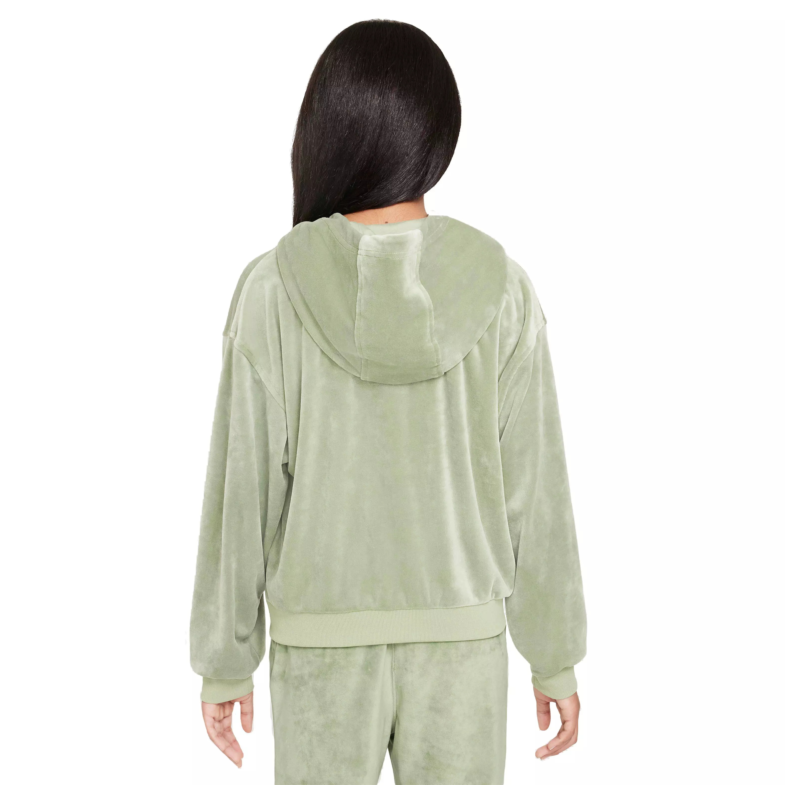 Nike Big Girls' Sportswear Pullover Hoodie - GREEN