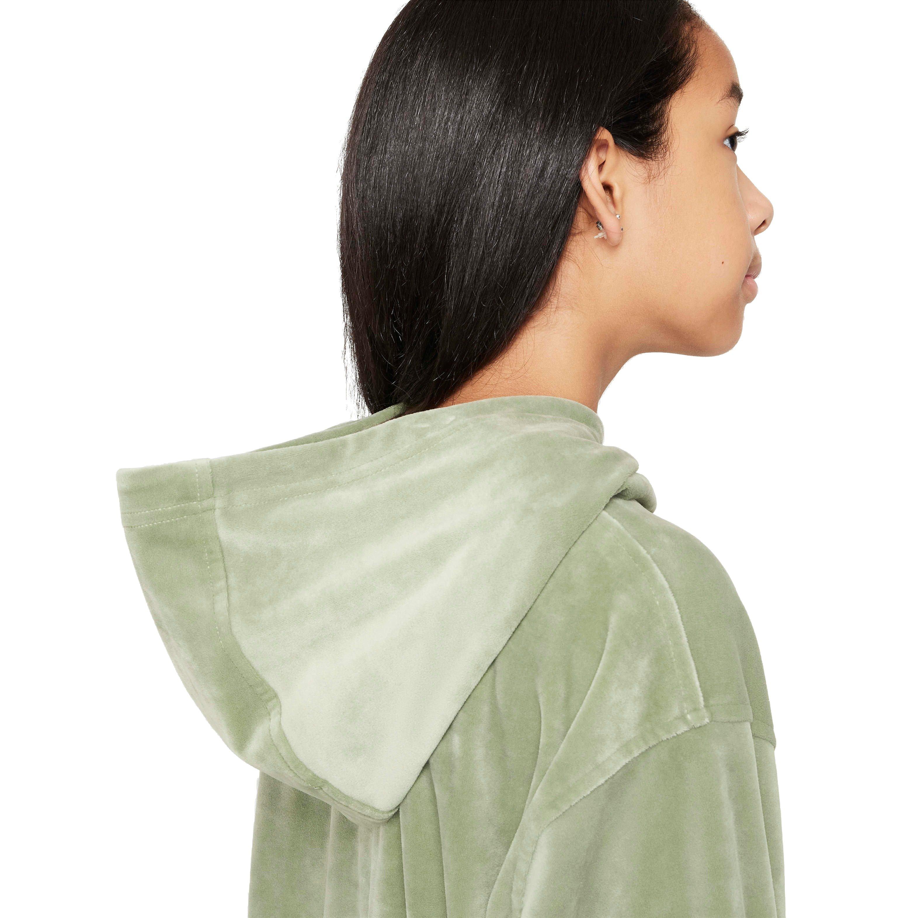 Nike Big Girls' Sportswear Pullover Hoodie - GREEN Thumbnail View 4