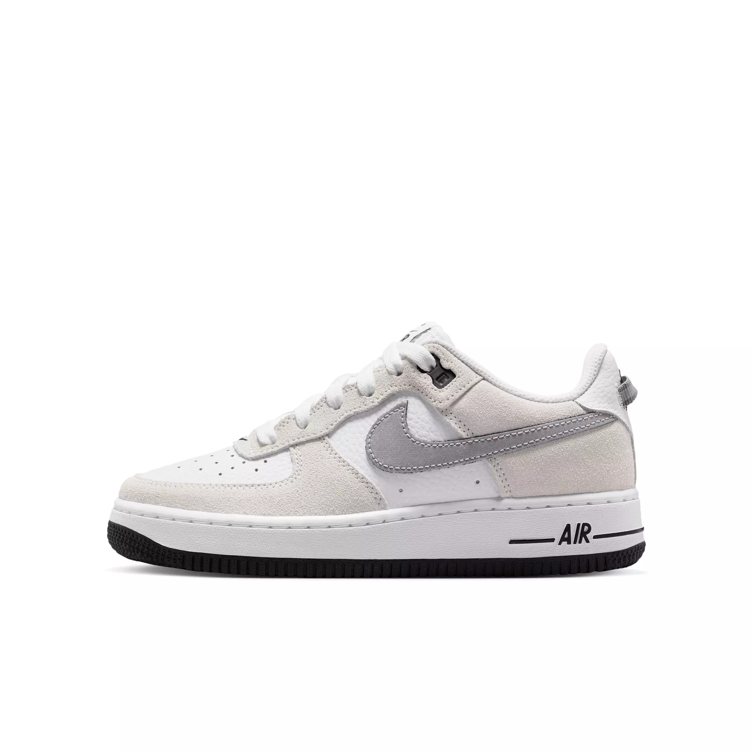Nike Air Force 1 Essential+ "Phantom/Black" Grade School Boys' Shoe - PHANTOM/BLACK
