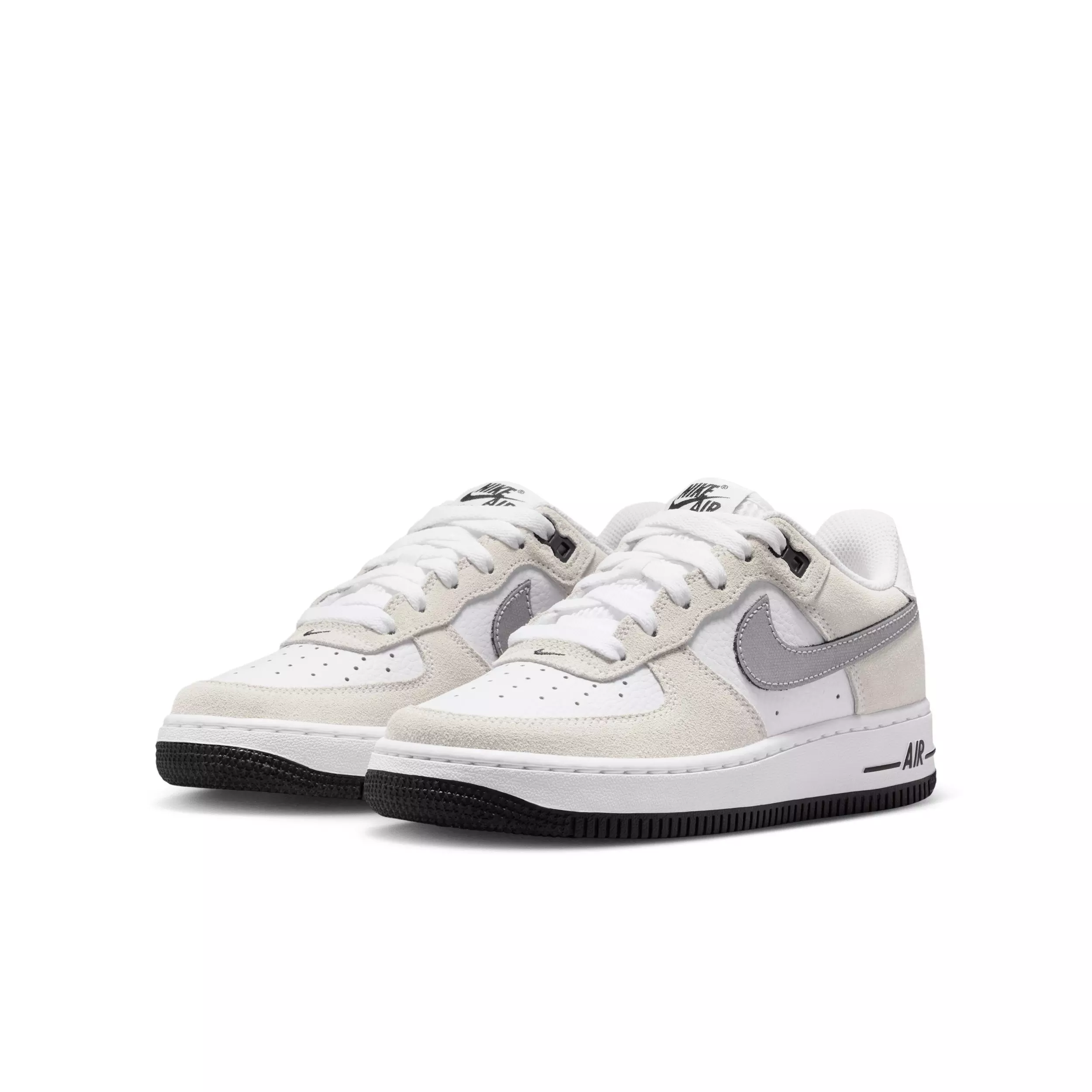 Nike Air Force 1 Essential+ "Phantom/Black" Grade School Boys' Shoe - PHANTOM/BLACK