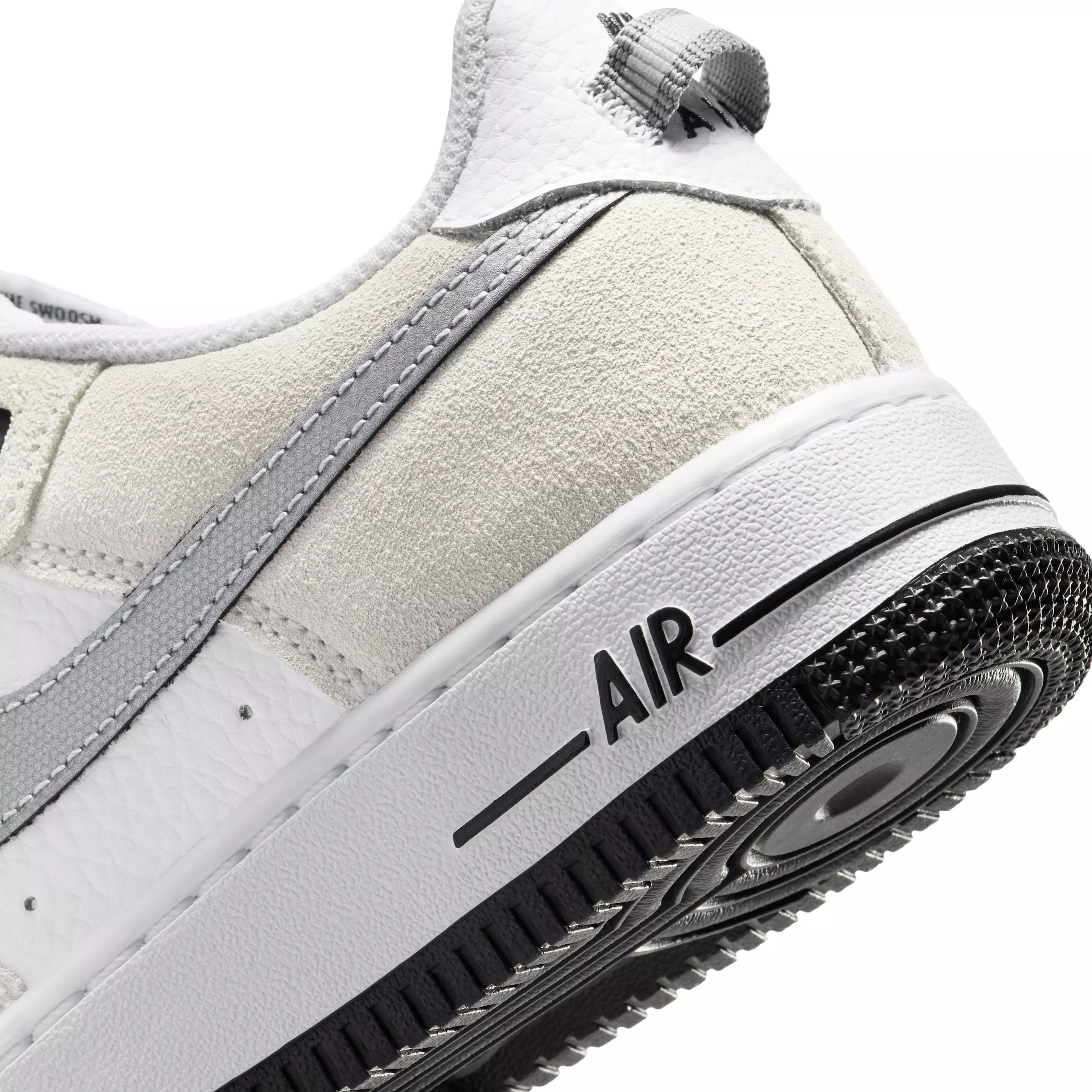 Nike Air Force 1 Essential+ "Phantom/Black" Grade School Boys' Shoe - PHANTOM/BLACK