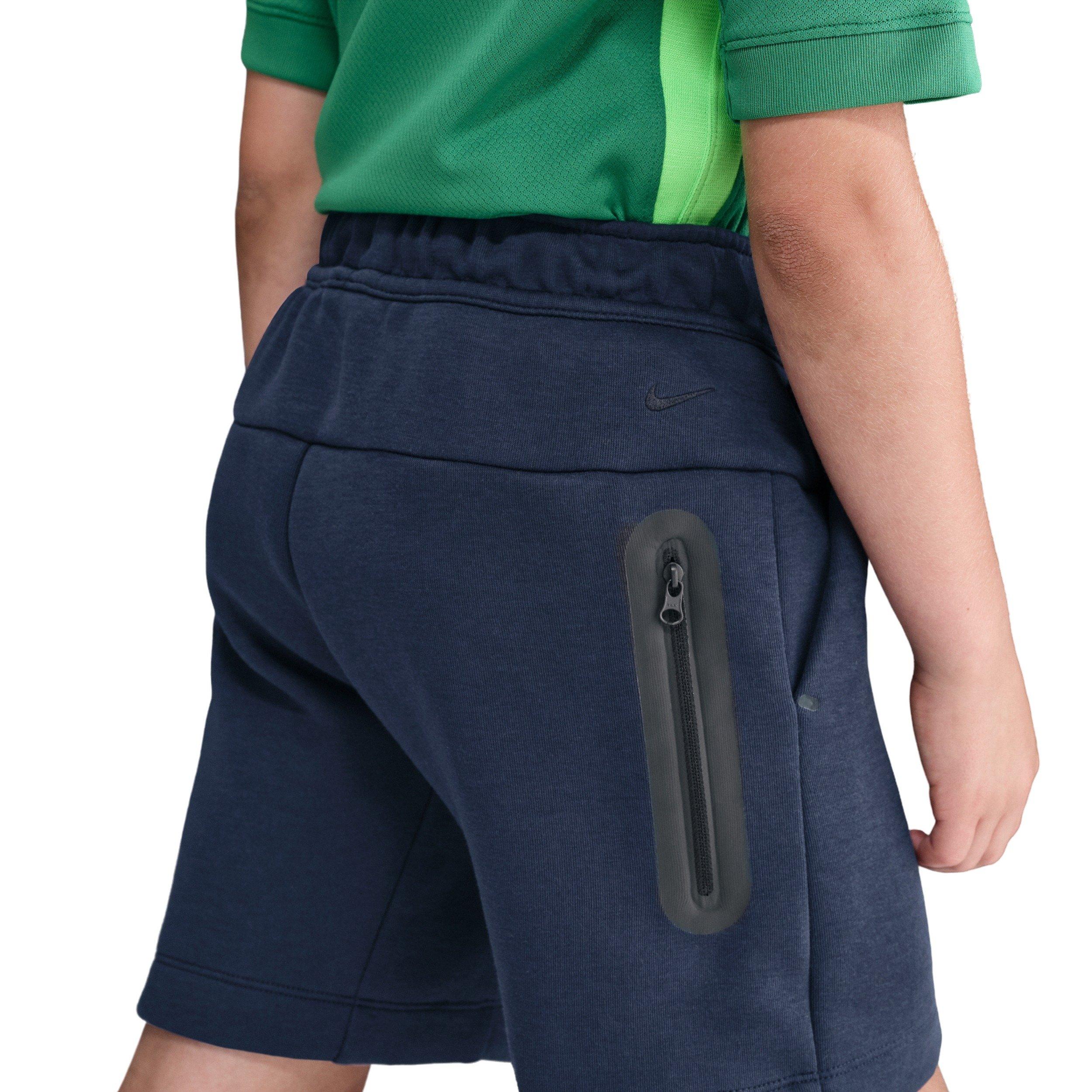 Nike Big Boys' Sportswear Tech Fleece Shorts - Obsidian Blue - OBSIDIAN BLUE Thumbnail View 2