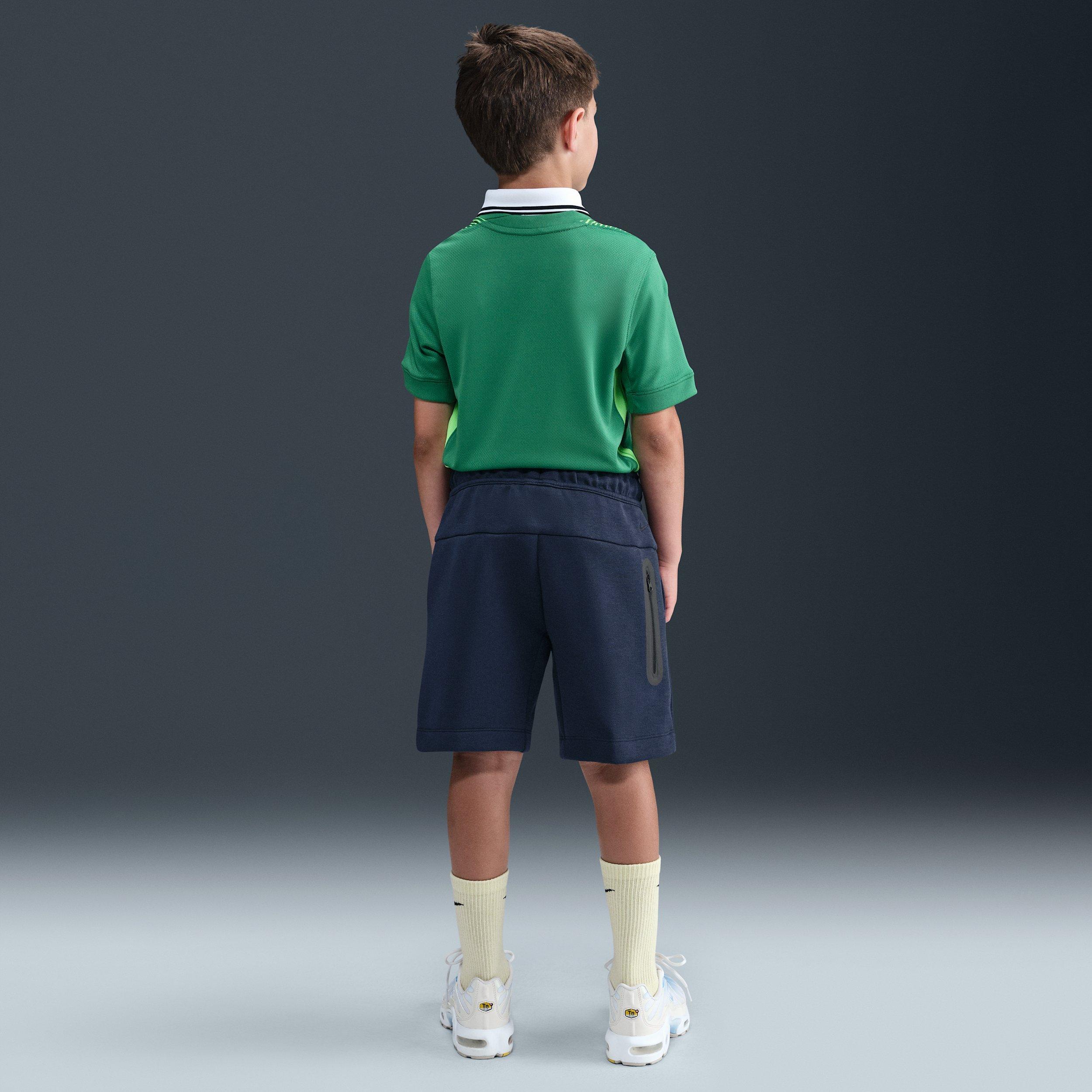 Nike Big Boys' Sportswear Tech Fleece Shorts - Obsidian Blue - OBSIDIAN BLUE Thumbnail View 4