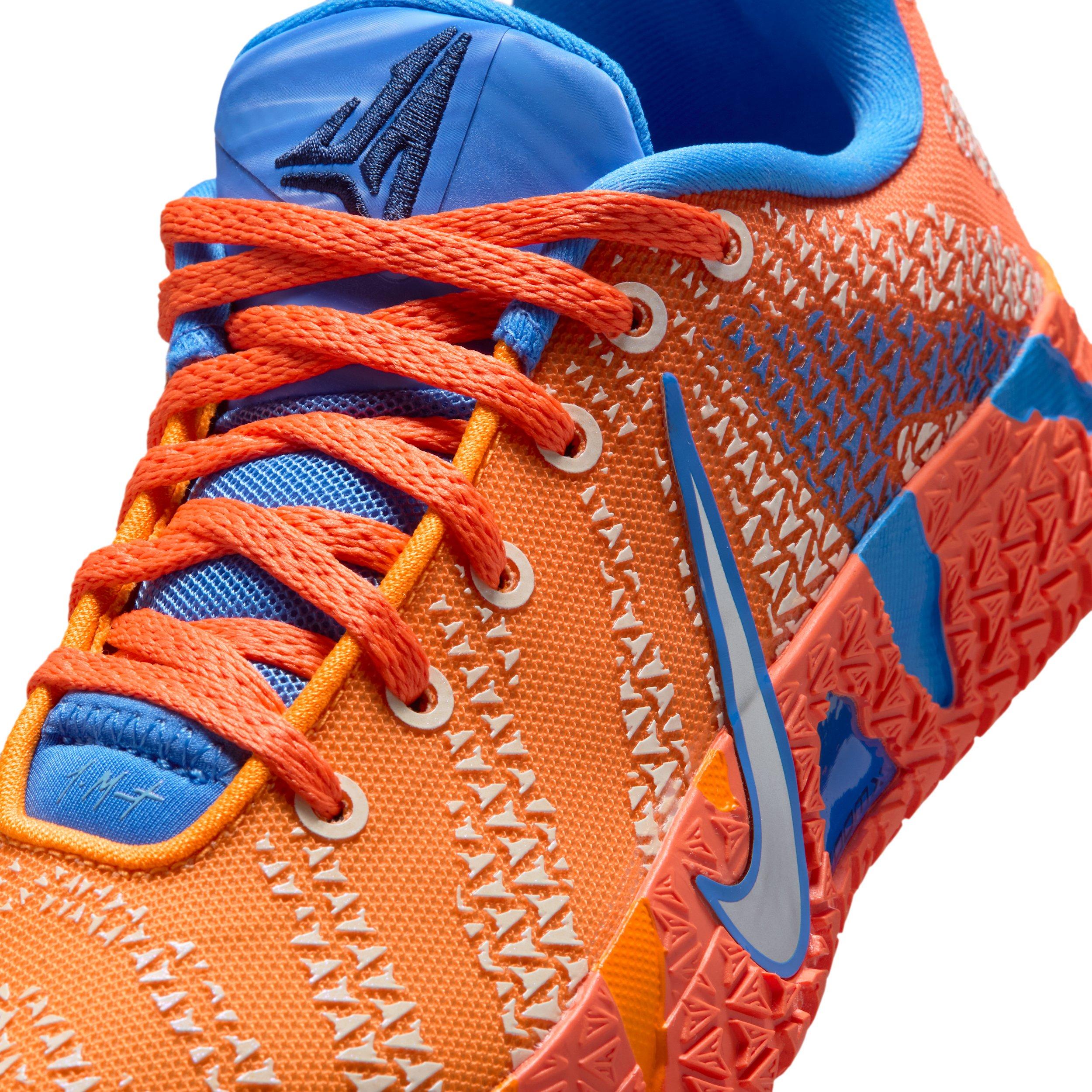 Nike Ja 3 "Turf Orange" Grade School Kids' Basketball Shoe - BLUE/ORANGE/NAVY/SILVER Thumbnail View 9