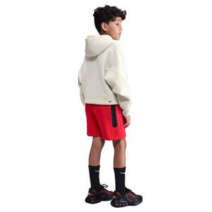 Nike Big Boys' Sportswear Tech Fleece Shorts - Red