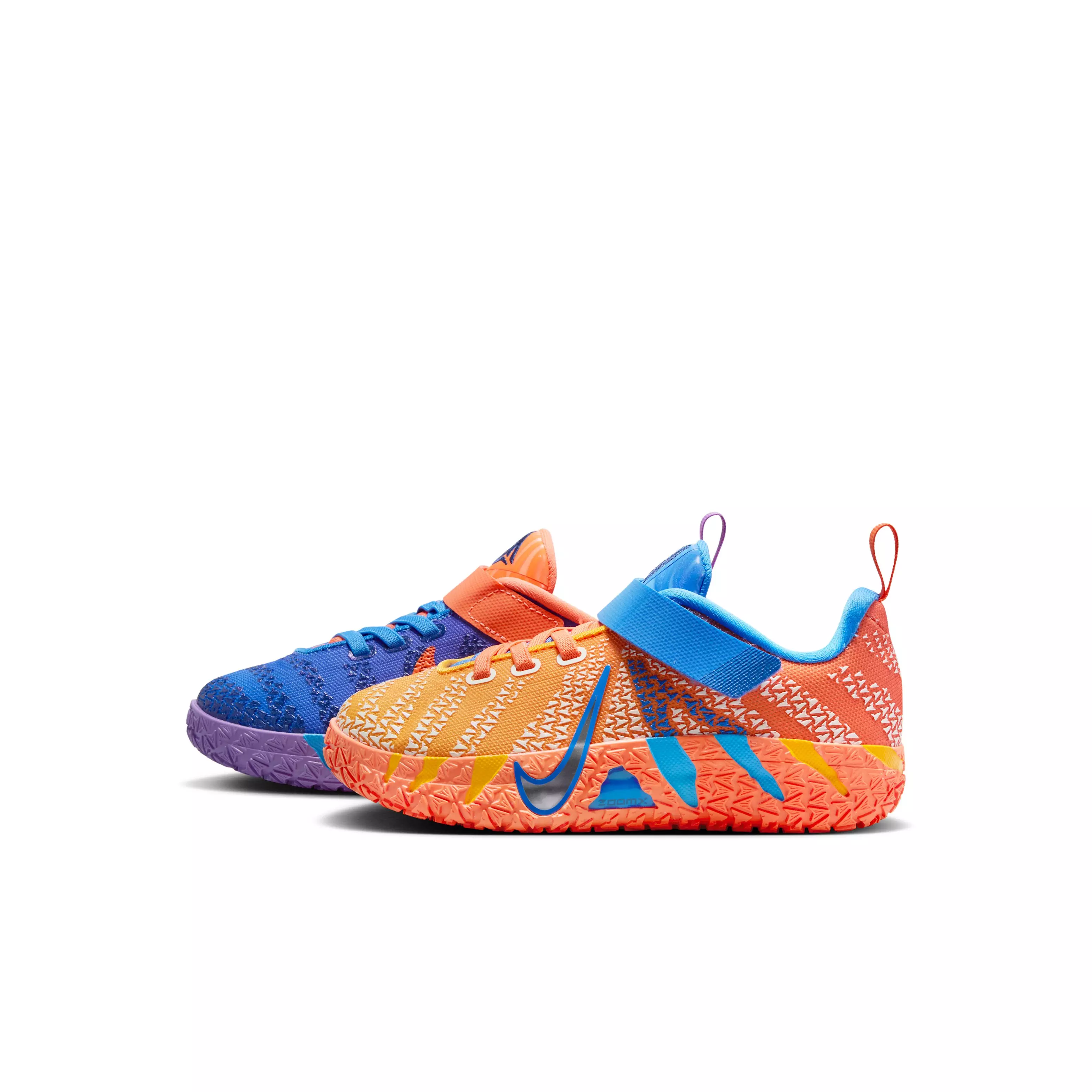 Nike Ja 3 "Turf Orange" Preschool Kids' Basketball Shoe - BLUE/ORANGE/NAVY/SILVER