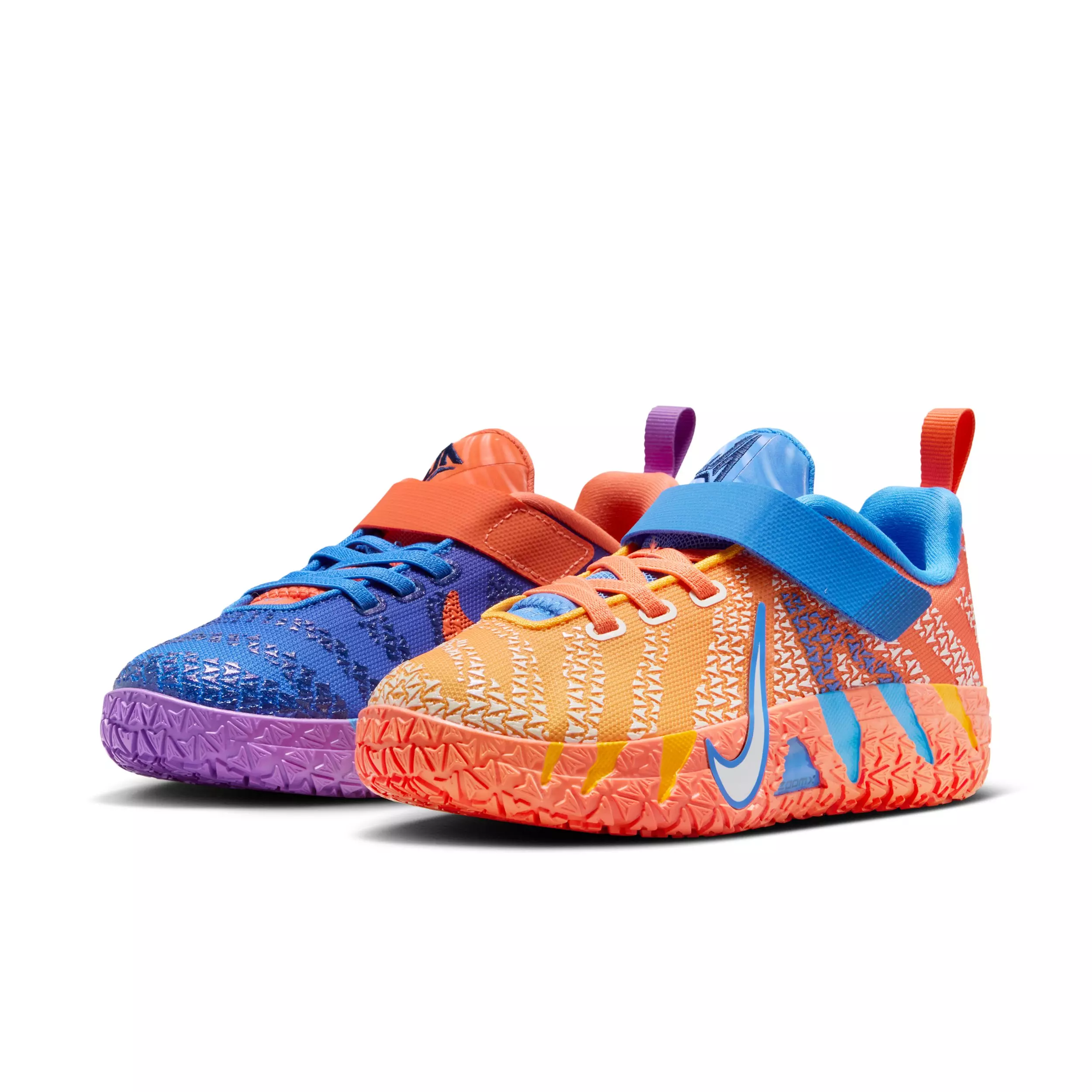 Nike Ja 3 "Turf Orange" Preschool Kids' Basketball Shoe - BLUE/ORANGE/NAVY/SILVER