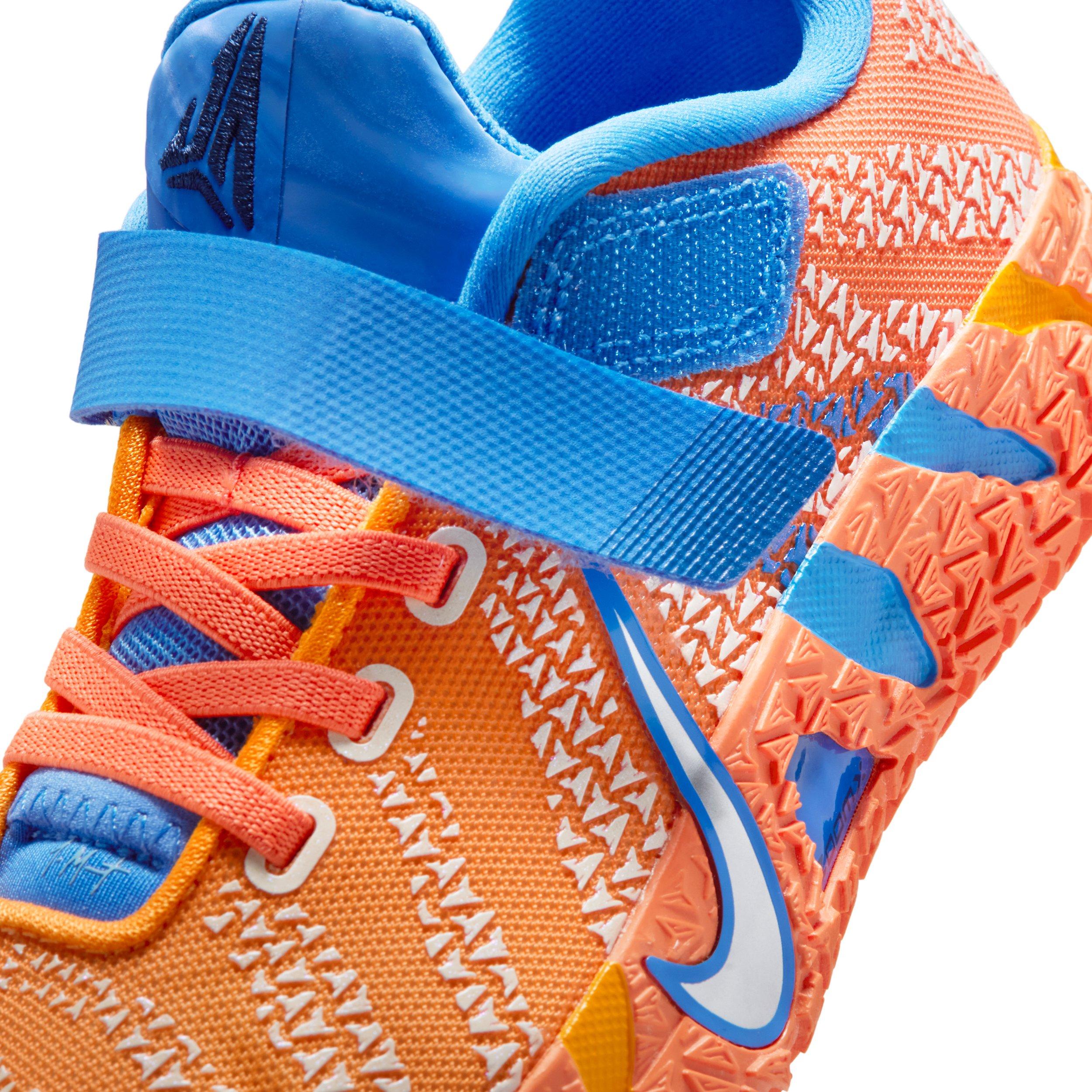 Nike Ja 3 "Turf Orange" Preschool Kids' Basketball Shoe - BLUE/ORANGE/NAVY/SILVER Thumbnail View 9