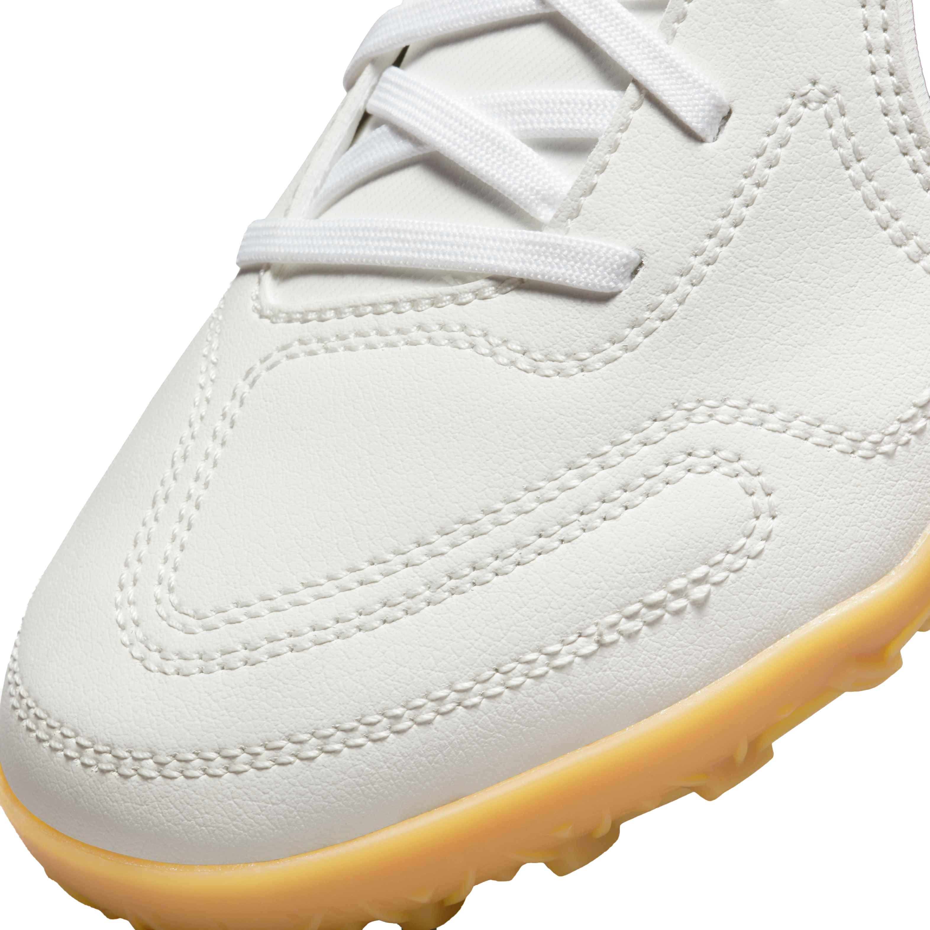 Nike Tiempo Legend 9 Club Turf "Sail/Dk Beetroot-Lt Brown" Grade School Kids' Soccer Shoe - SAIL/DK BEETROOT Thumbnail View 6