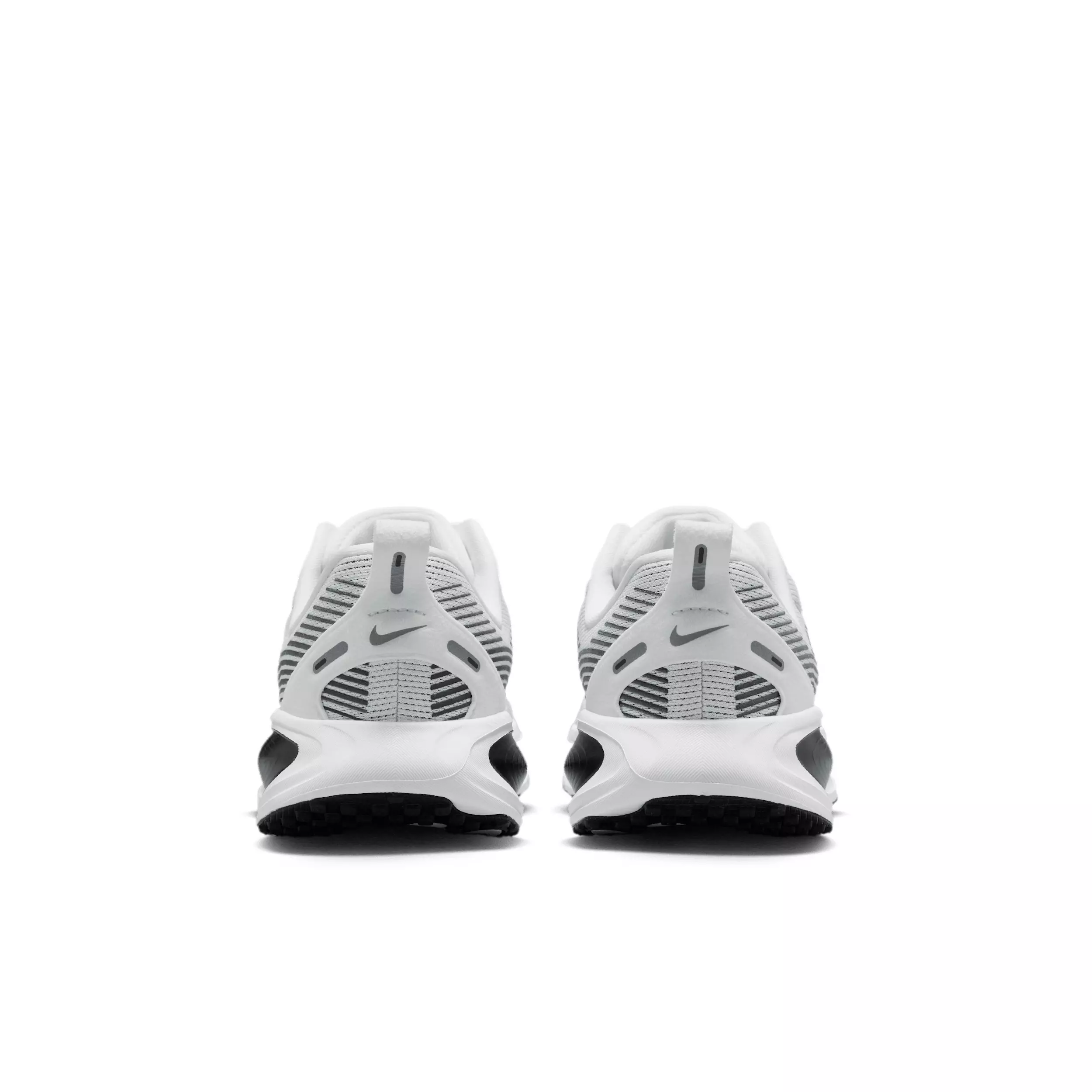 Nike Vomero 18 "Summit White/Black/Off White/Metallic Silver" Grade School Boys' Running Shoe - WHITE/BLACK/OFF WHITE/SILVER