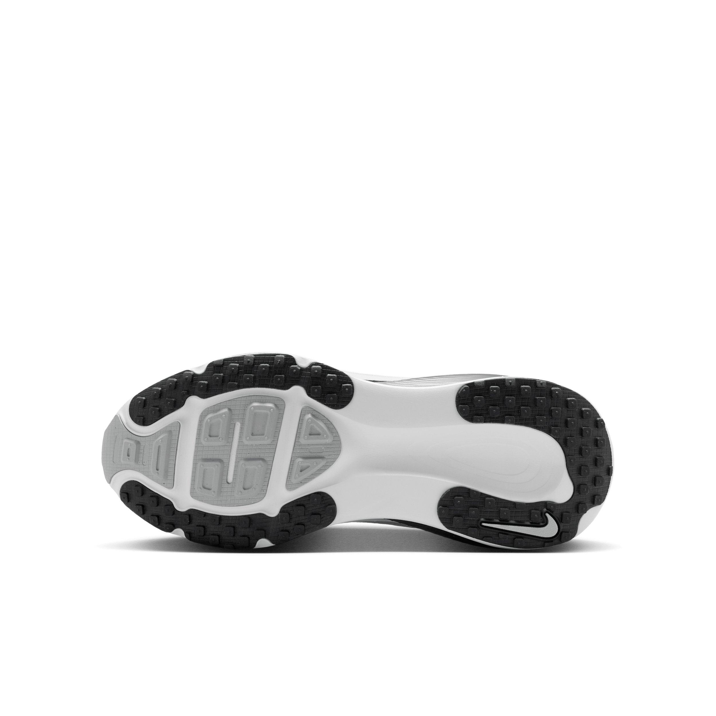 Nike Vomero 18 "Summit White/Black/Off White/Metallic Silver" Grade School Boys' Running Shoe - WHITE/BLACK/OFF WHITE/SILVER Thumbnail View 6