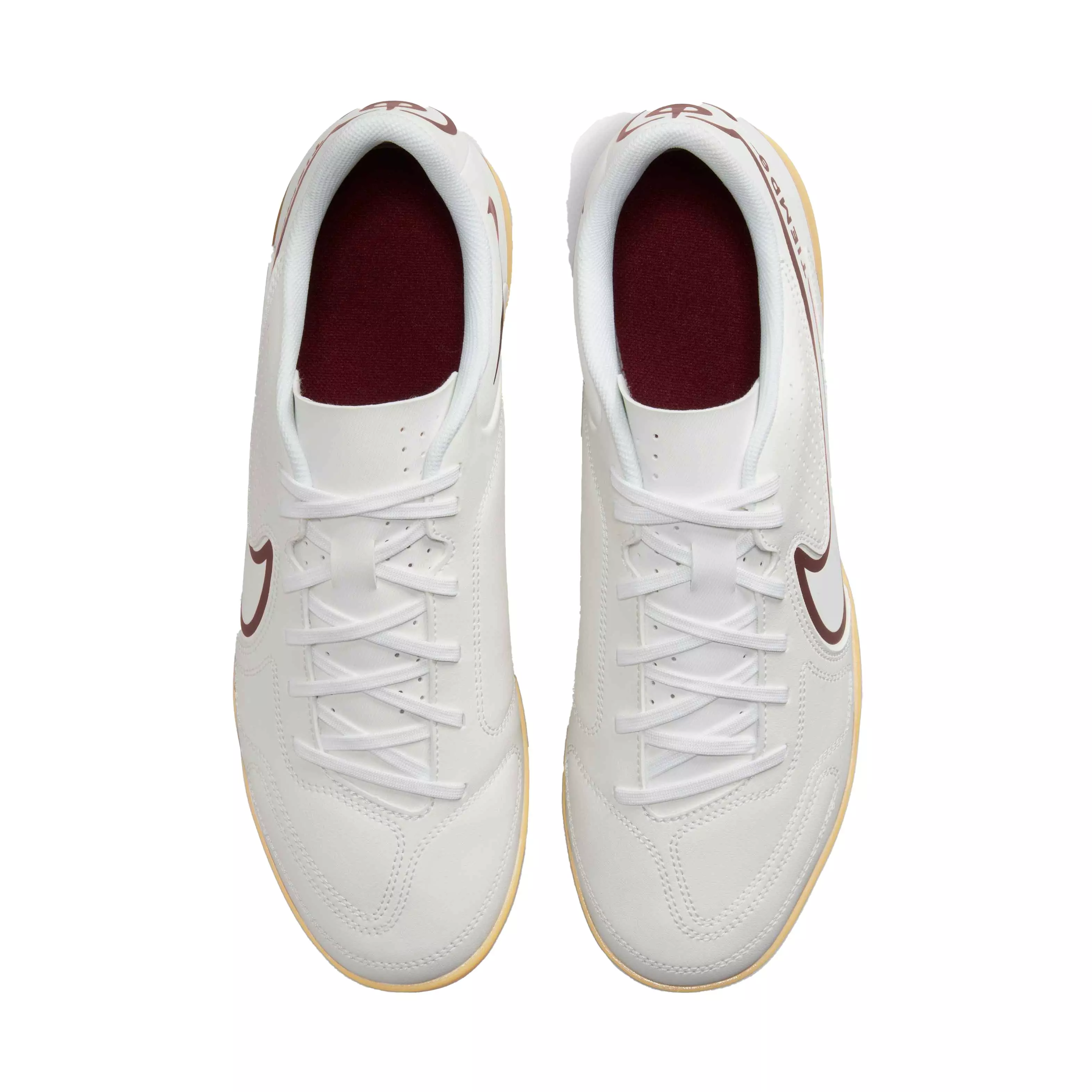 Nike Tiempo Legend 9 Club Turf "Sail/Dk Beetroot-Lt Brown" Men's Soccer Shoe - SAIL/DK BEETROOT