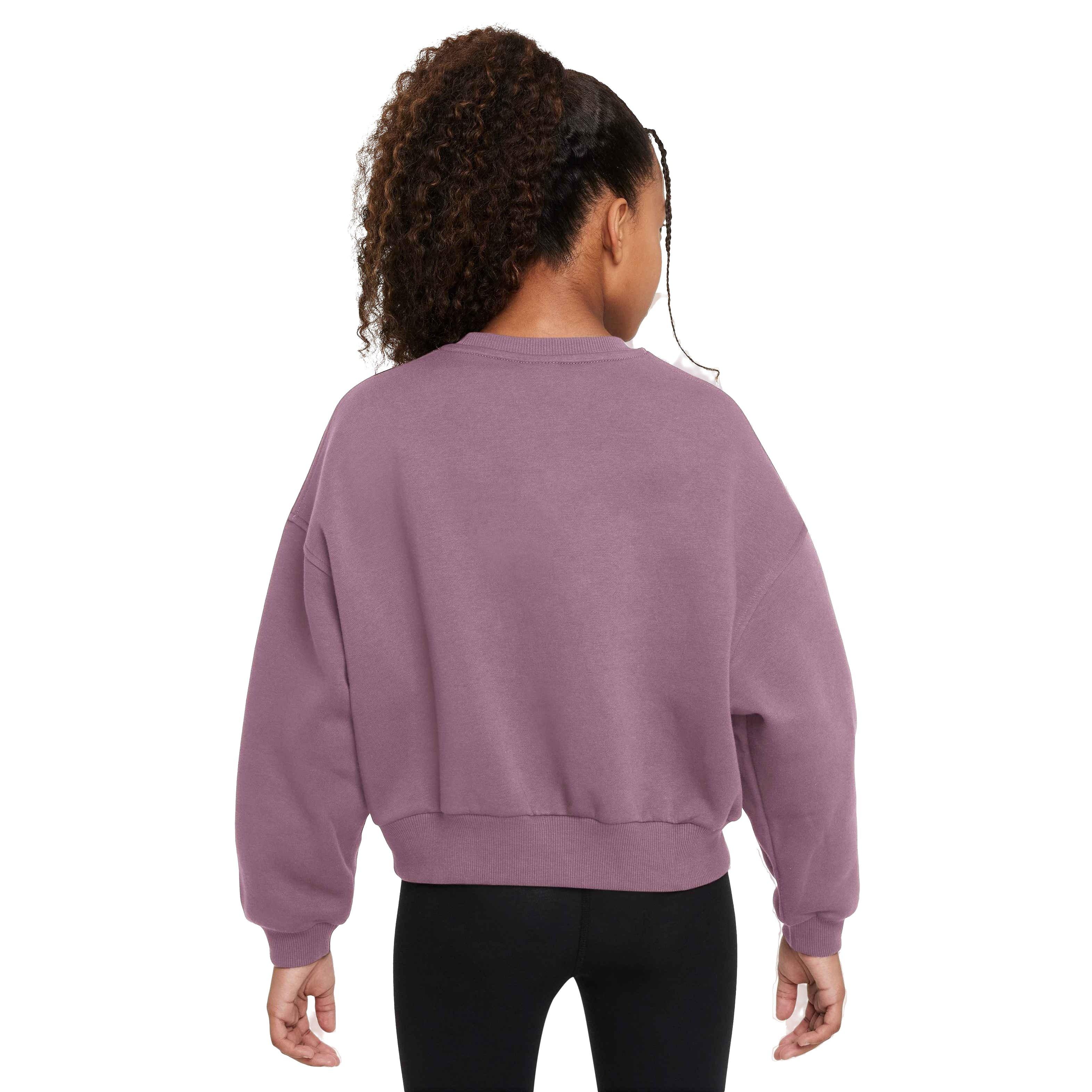 Nike Sportswear Club Fleece Boxy Crew-Neck Big Girls' Sweatshirt