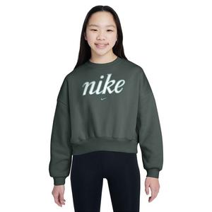 Nike Big Girls' Sportswear Club Fleece Boxy Crew-Neck Sweatshirt