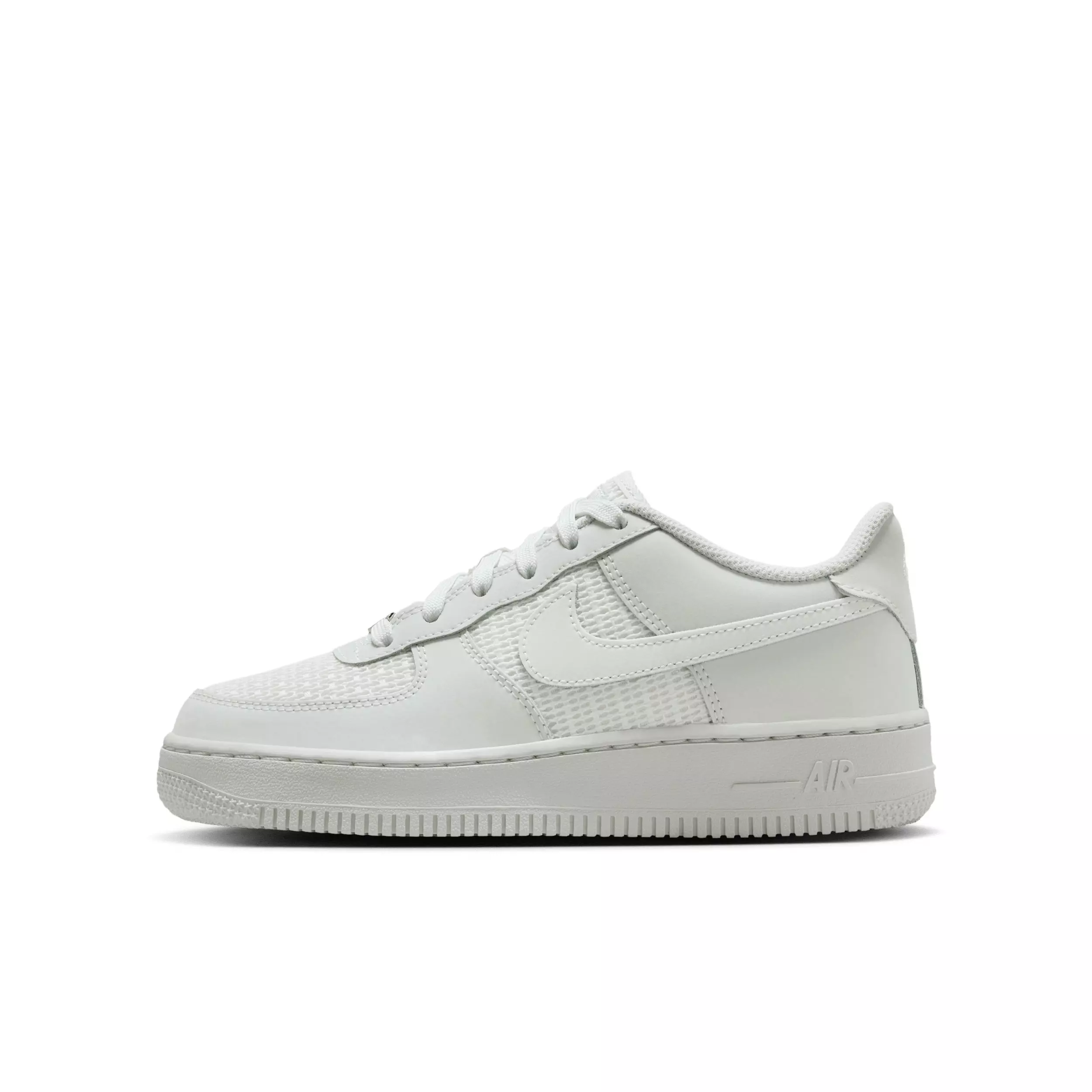 Nike Air Force 1 LV8 2 "Off White/Summit White/Off White" Grade School Boys' Shoe - OFF WHITE/WHITE/OFF WHITE