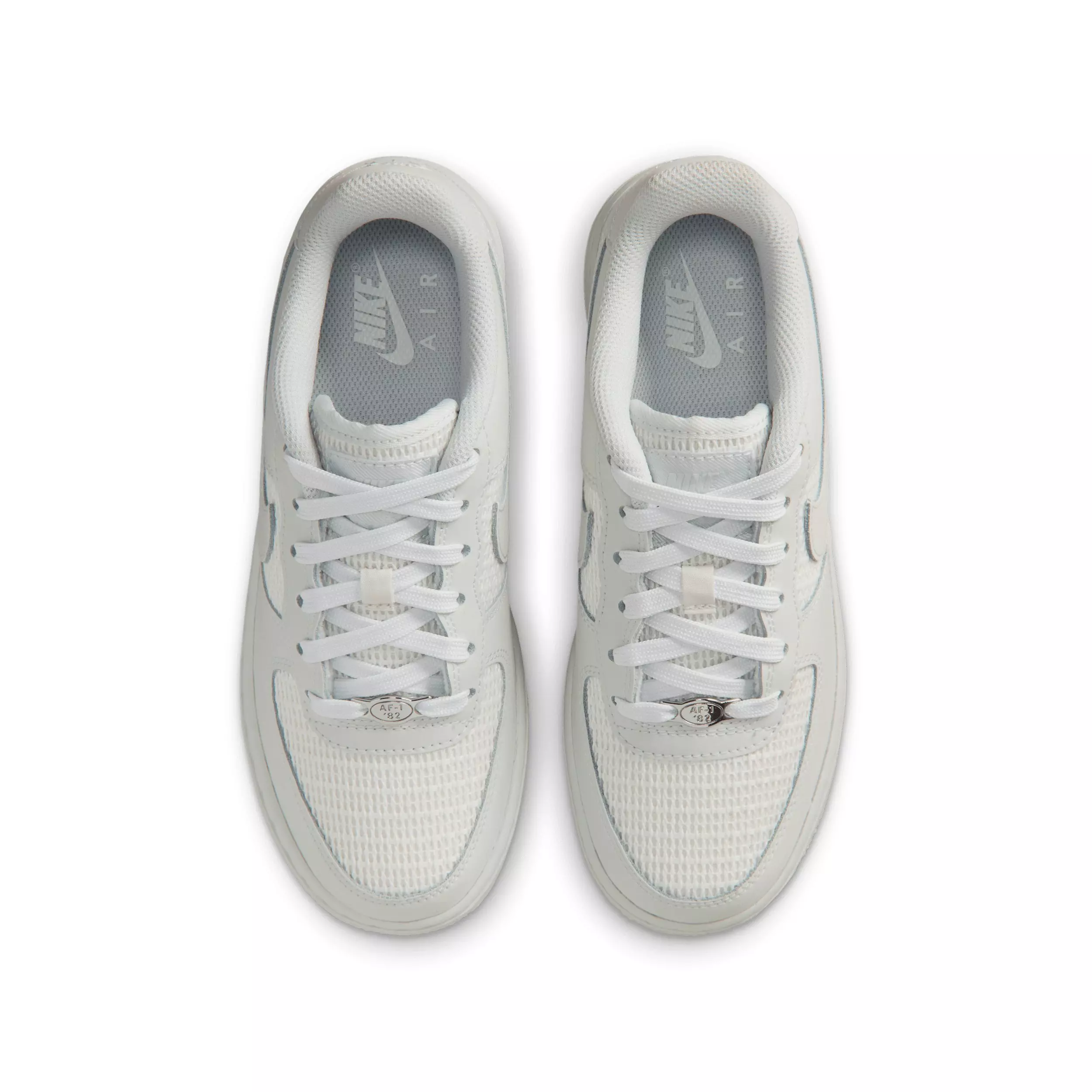 Nike Air Force 1 LV8 2 "Off White/Summit White/Off White" Grade School Boys' Shoe - OFF WHITE/WHITE/OFF WHITE