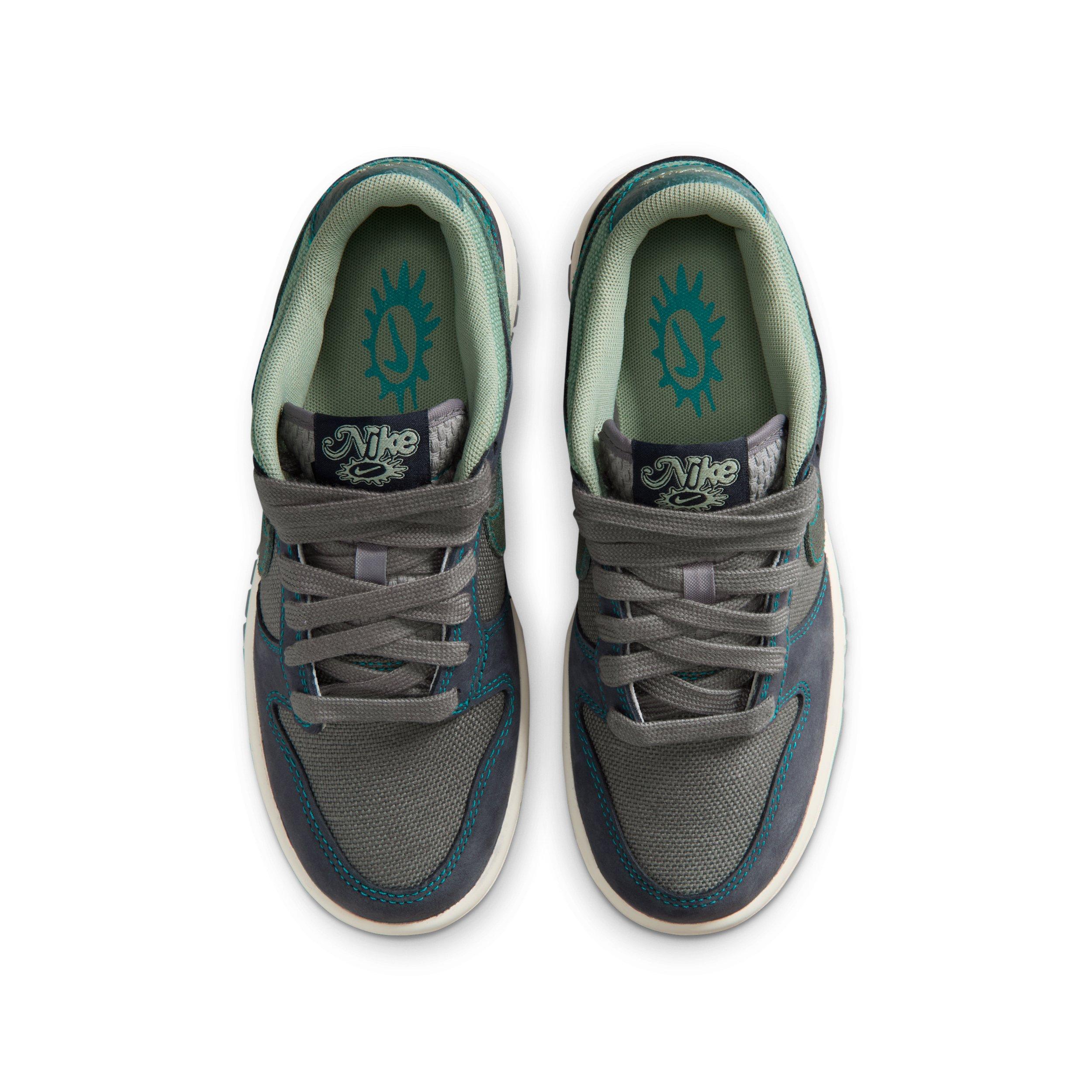 Nike Dunk Low LV8 1 "Pencil Point/Dark Obsidian/Steam/Mineral Slate" Grade School Boys' Shoe - PENCIL/DK OBSIDIAN/STEAM/SLATE Thumbnail View 4