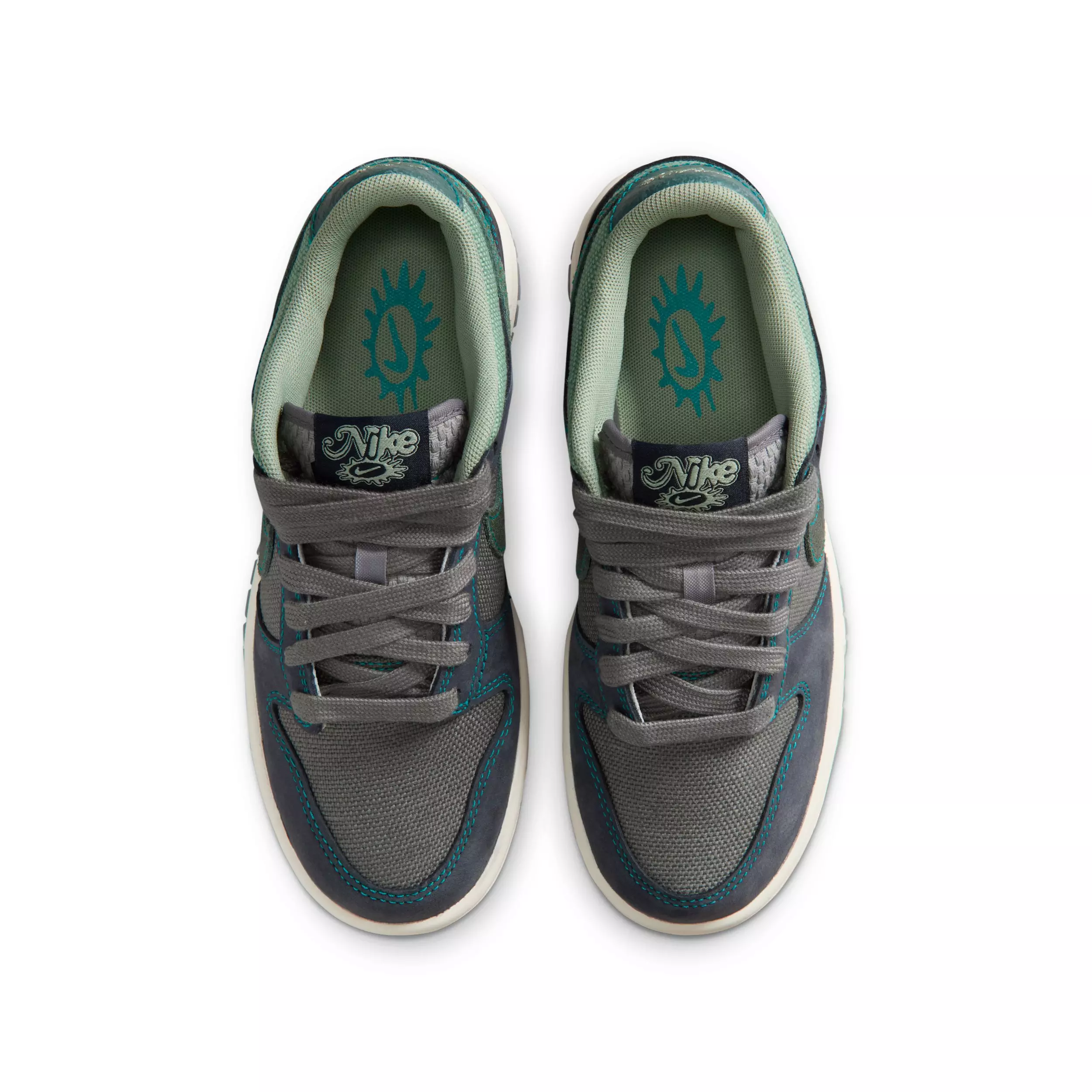 Nike Dunk Low LV8 1 "Pencil Point/Dark Obsidian/Steam/Mineral Slate" Grade School Boys' Shoe - PENCIL/DK OBSIDIAN/STEAM/SLATE