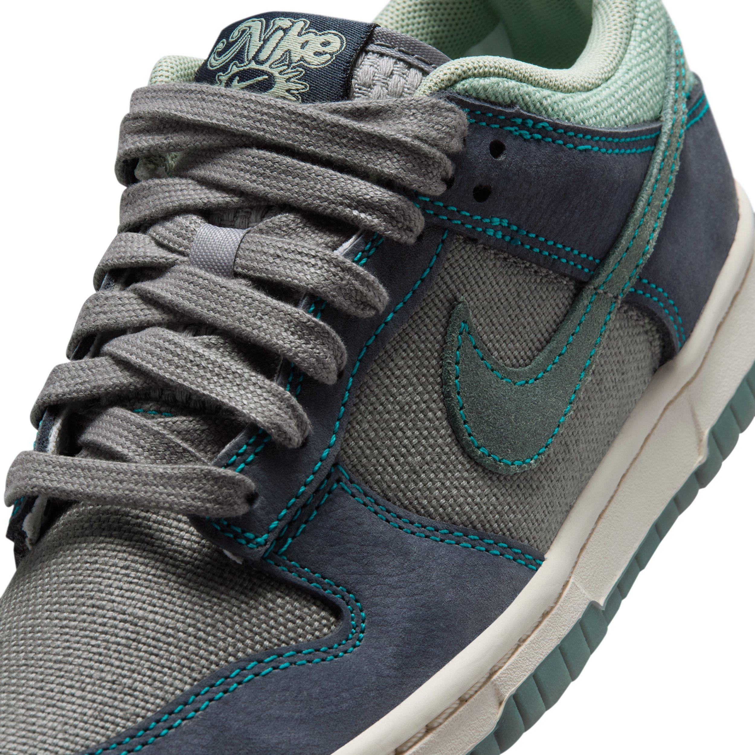 Nike Dunk Low LV8 1 "Pencil Point/Dark Obsidian/Steam/Mineral Slate" Grade School Boys' Shoe - PENCIL/DK OBSIDIAN/STEAM/SLATE Thumbnail View 7