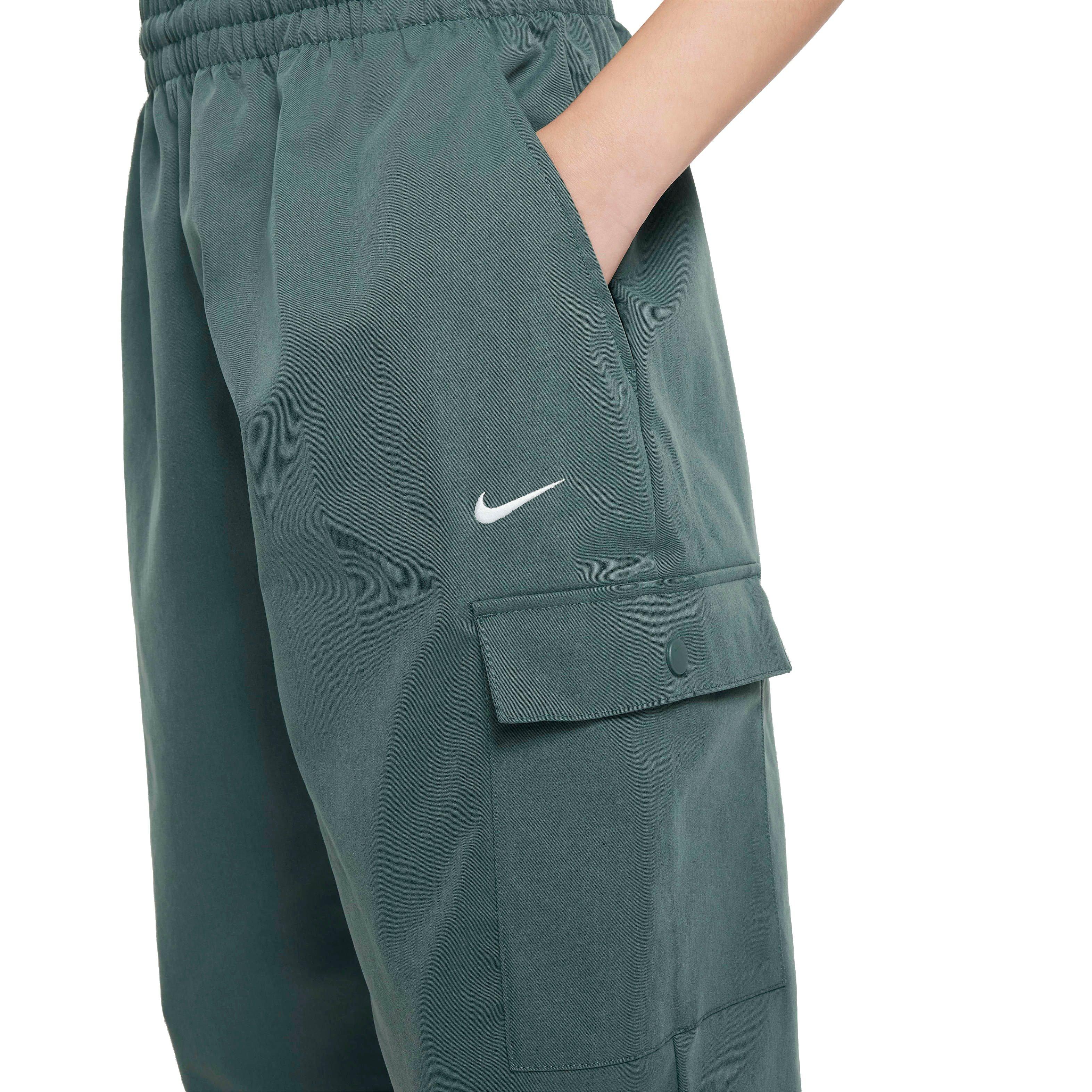 Nike Big Girls' Sportswear Cargo Pants - GREEN Thumbnail View 4