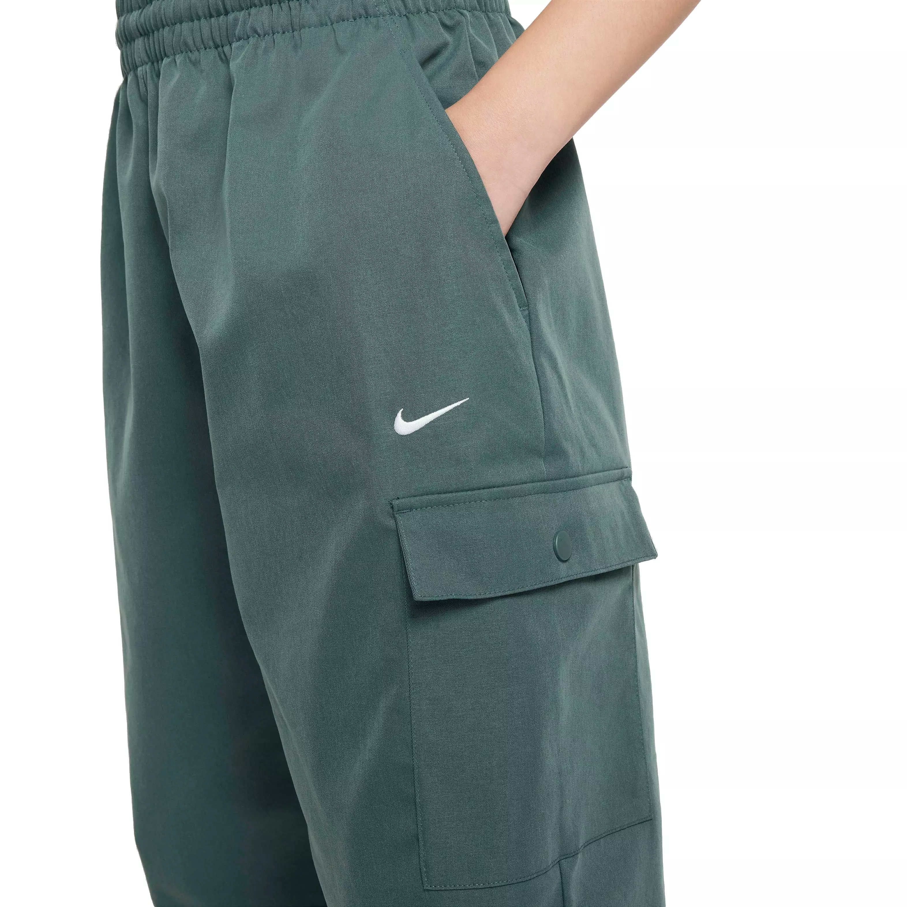Nike Big Girls' Sportswear Cargo Pants - GREEN