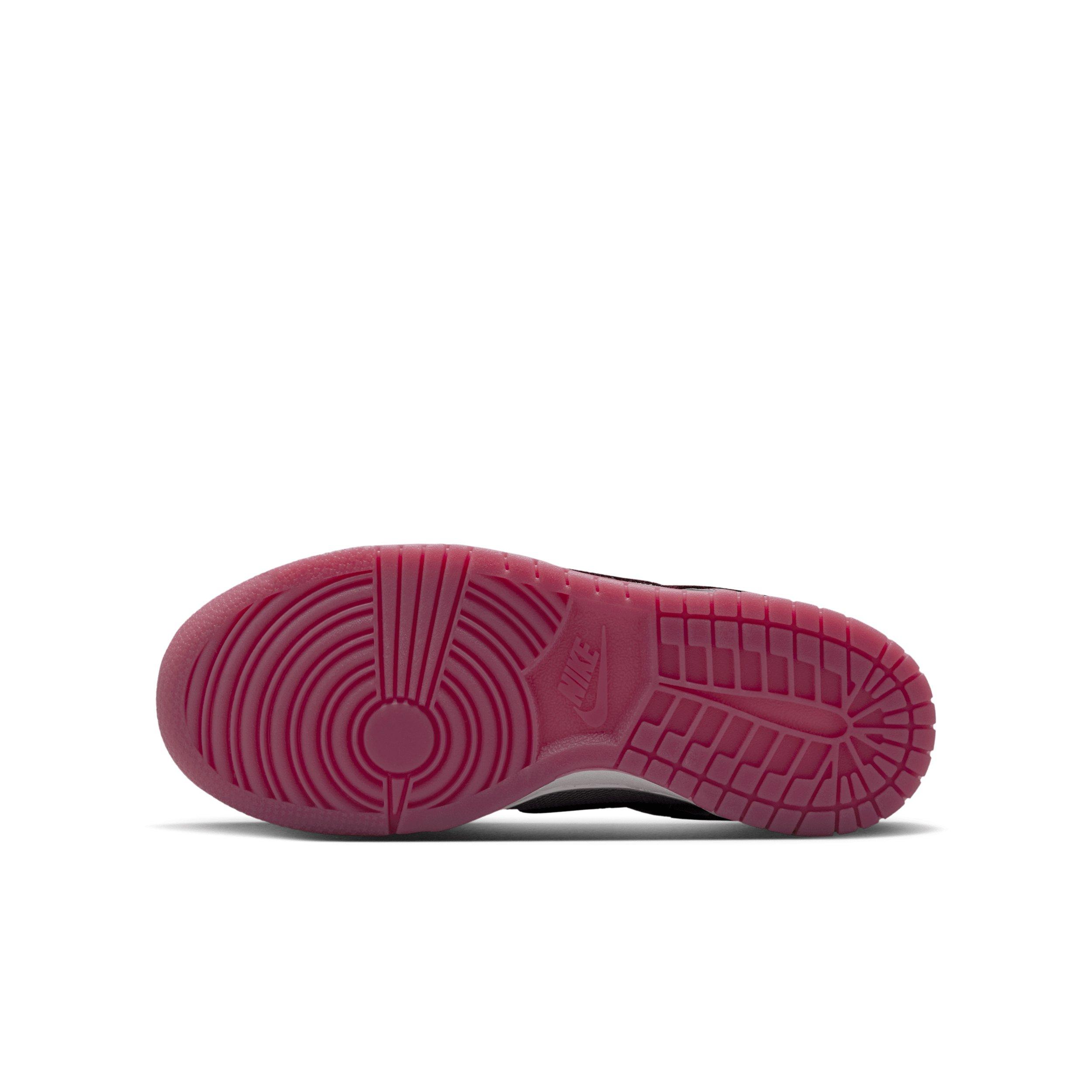 Nike Dunk Low LV8 1 "Pure Platinum/Wolf Grey/Team Red/Burgundy Crush" Grade School Boys' Shoe - PLATINUM/GREY/RED/BURGUNDY Thumbnail View 6