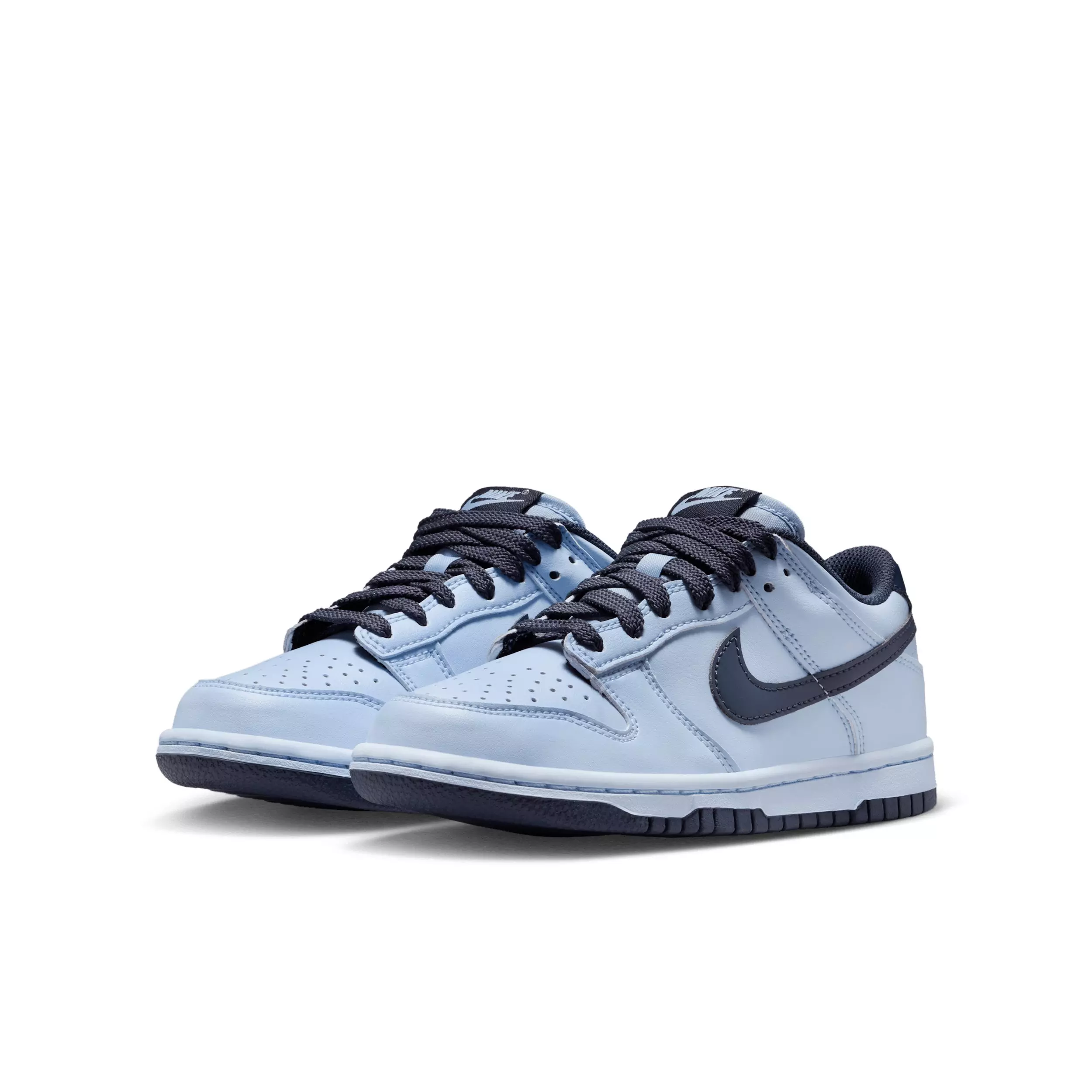 Nike Dunk Low LV8 2 "Hydrogen Blue/Hydrogen Blue/Thunder Blue" Grade School Boys' Shoe - BLUE/BLUE/BLUE