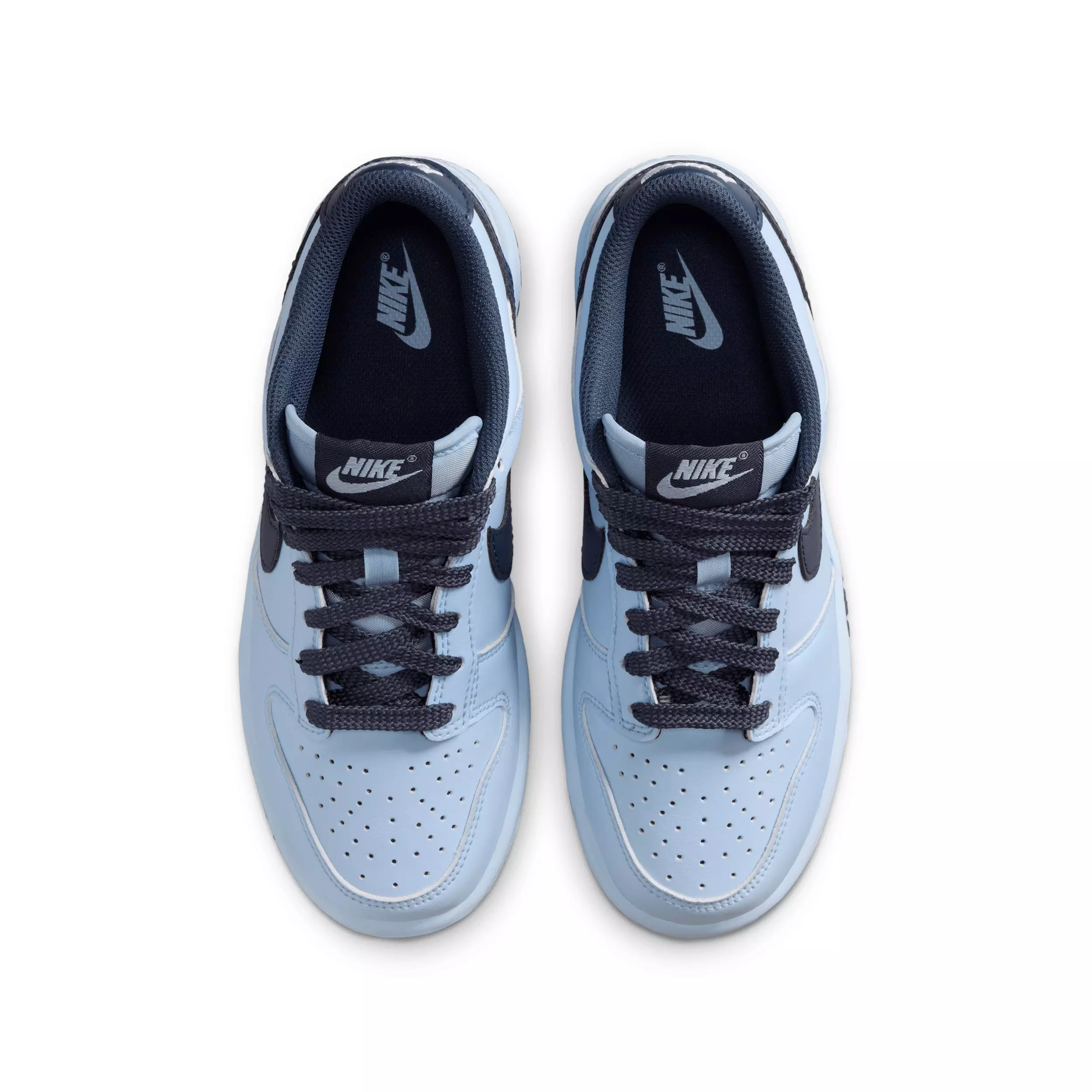 Nike Dunk Low LV8 2 "Hydrogen Blue/Hydrogen Blue/Thunder Blue" Grade School Boys' Shoe - BLUE/BLUE/BLUE