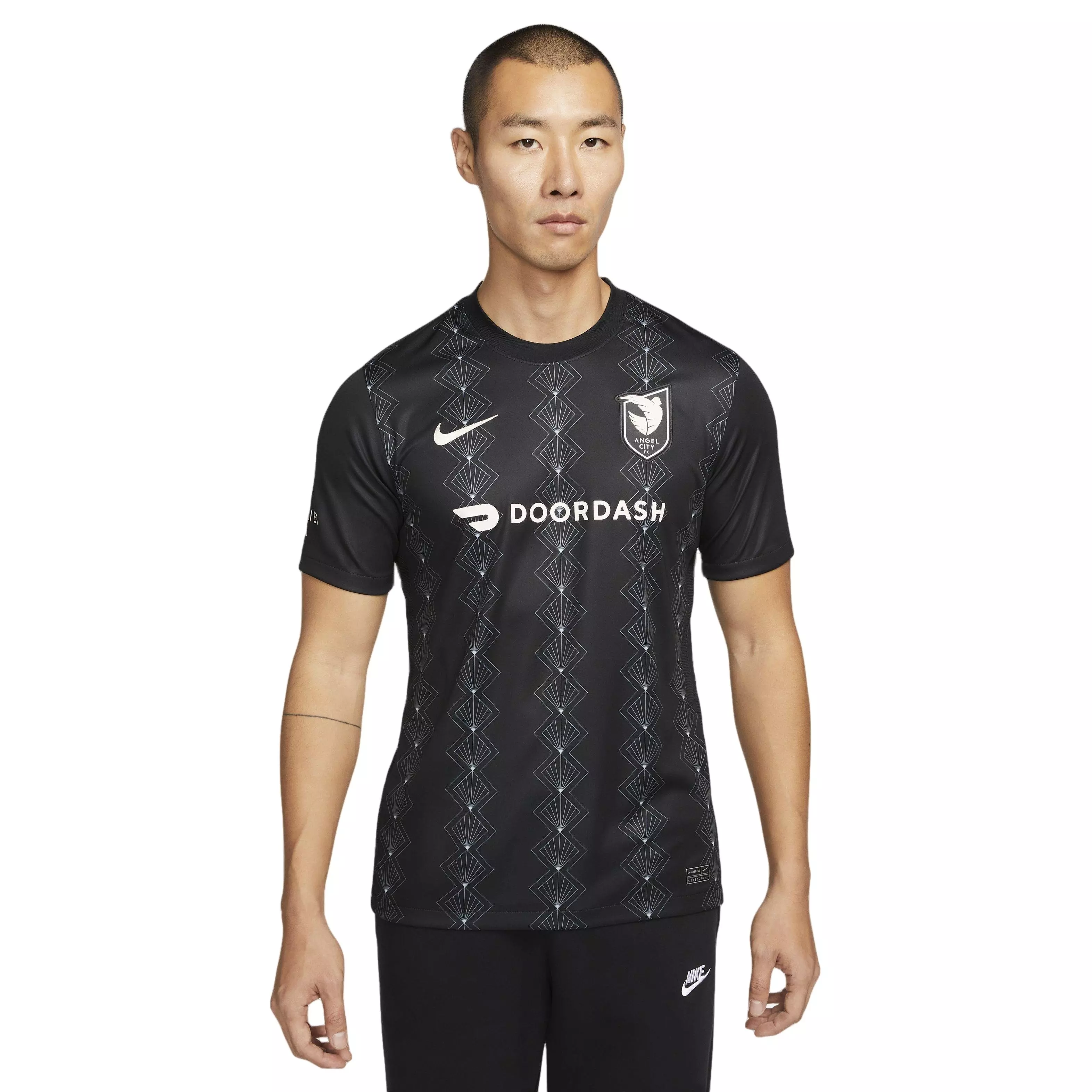 Nike Men's ACFC Dri-FIT Stadium Home Soccer Jersey-Black - BLACK