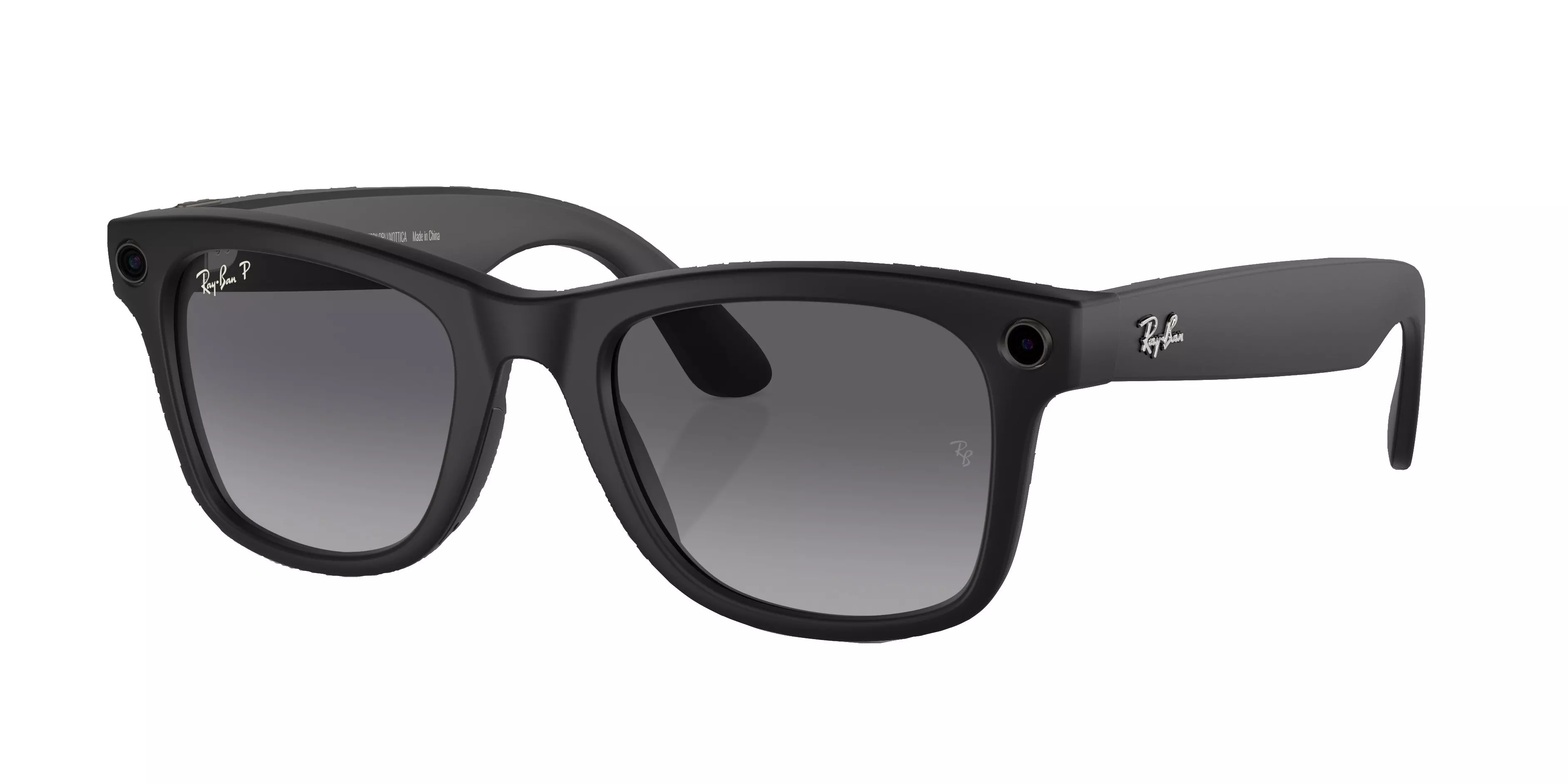 Ray-Ban Meta Wayfarer XXL Polarized Sunglasses - Black - BLACK