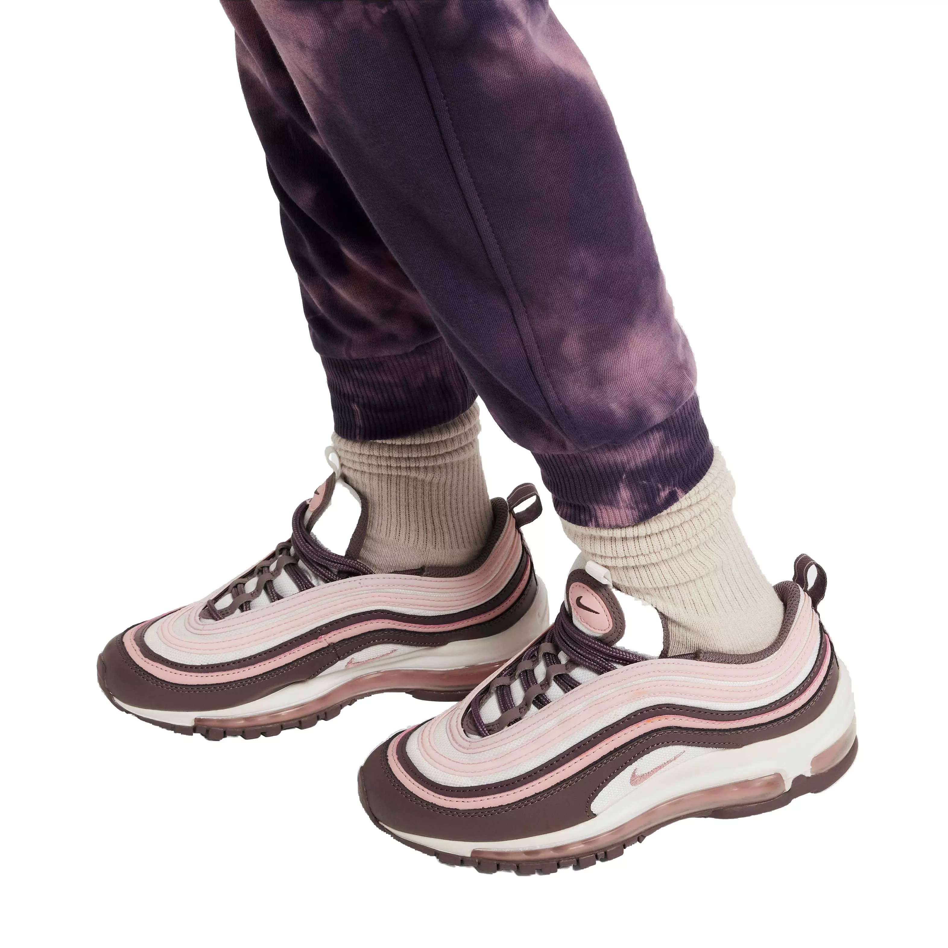 Nike Big Kids' Sportswear Club Fleece Tie-Dyed Joggers - PURPLE