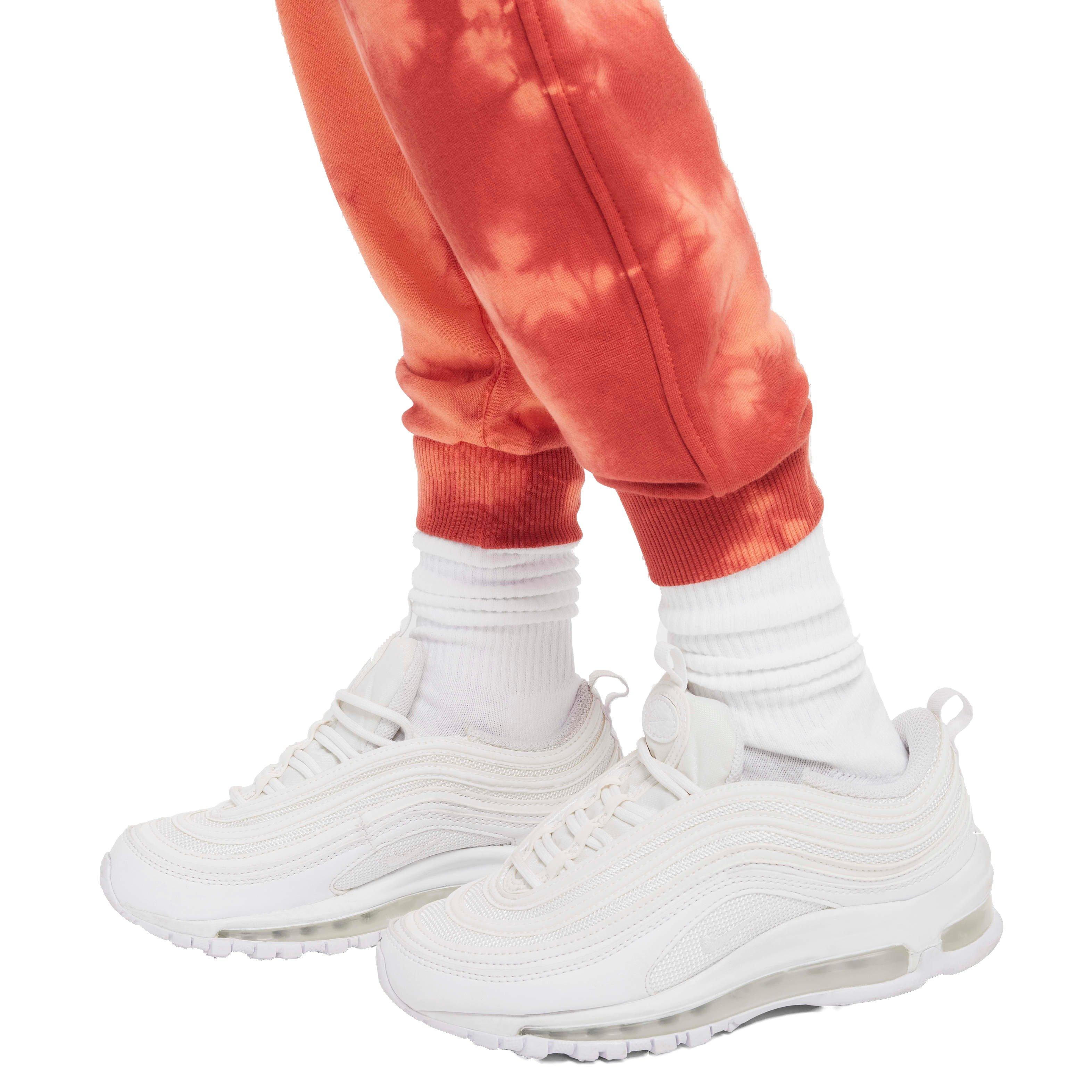 Nike Big Kids' Sportswear Club Fleece Tie-Dyed Joggers - ORANGE Thumbnail View 5