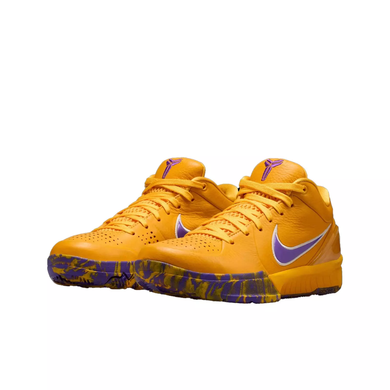 Nike Kobe IV Draft Pack "University Gold" Grade School Kids' Basketball Shoe - YELLOW