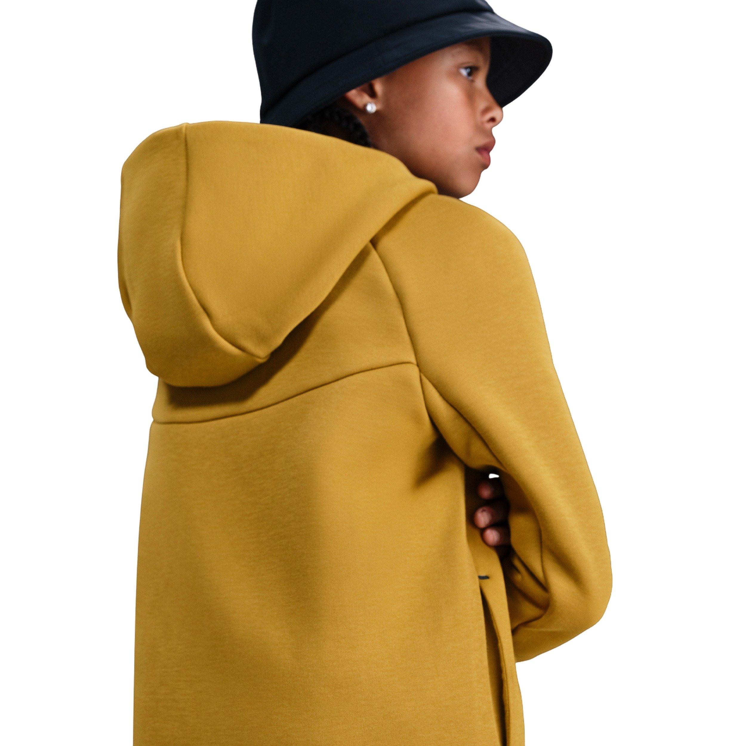 Nike Sportswear Tech Fleece Full-Zip Big Boys' Brown Hooded Jacket