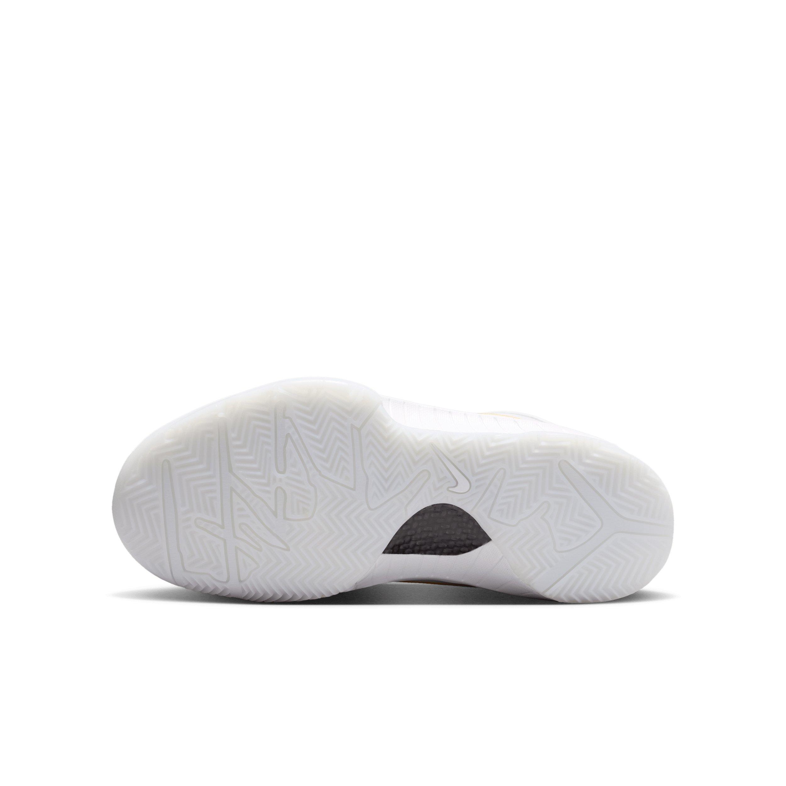 Nike Kobe IV Draft Pack "White" Grade School Kids' Basketball Shoe - WHITE Thumbnail View 13