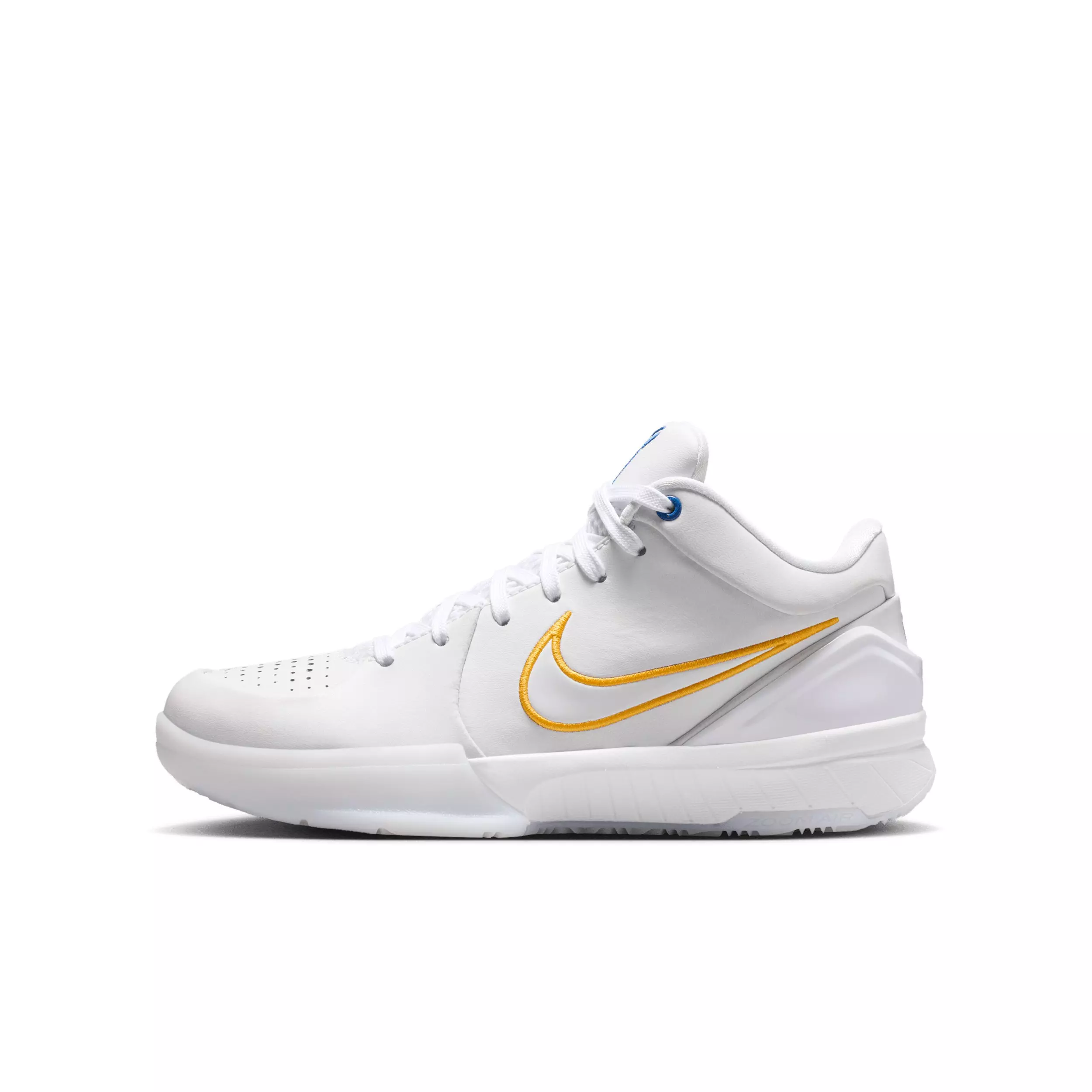 Nike Kobe IV Draft Pack "White" Grade School Kids' Basketball Shoe - WHITE