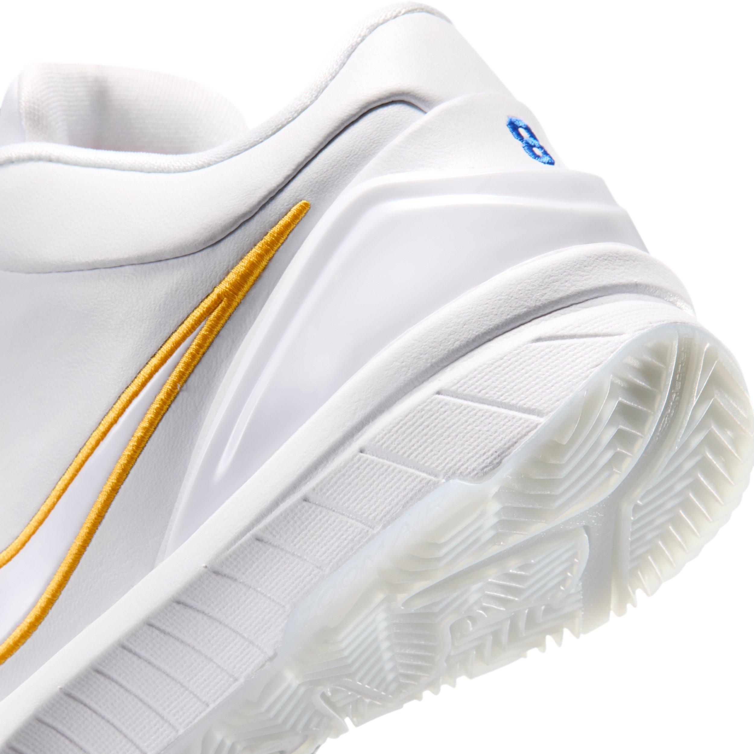 Nike Kobe IV "White" Grade School Kids' Basketball Shoe - WHITE Thumbnail View 6