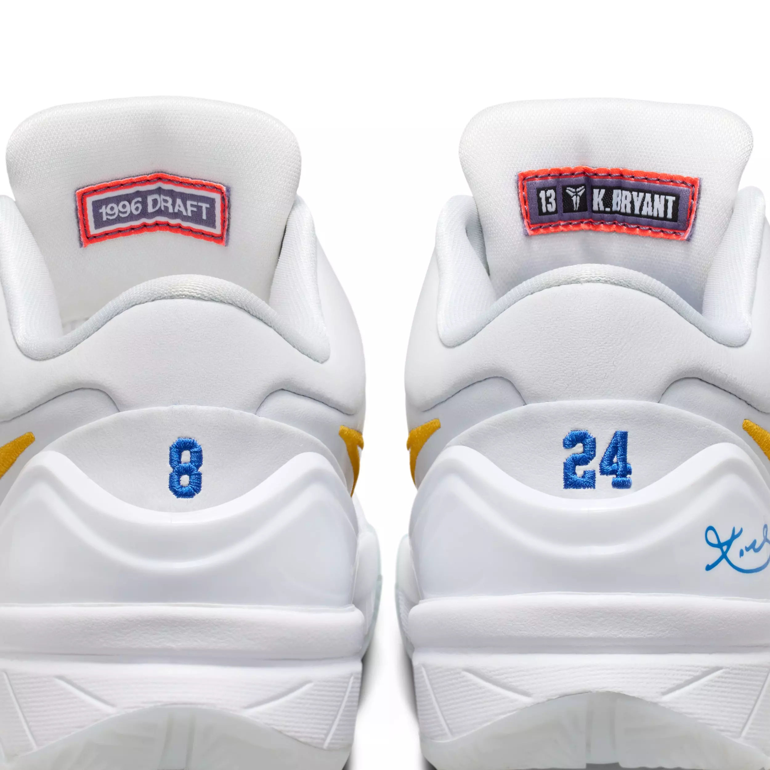 Nike Kobe IV Draft Pack "White" Grade School Kids' Basketball Shoe - WHITE