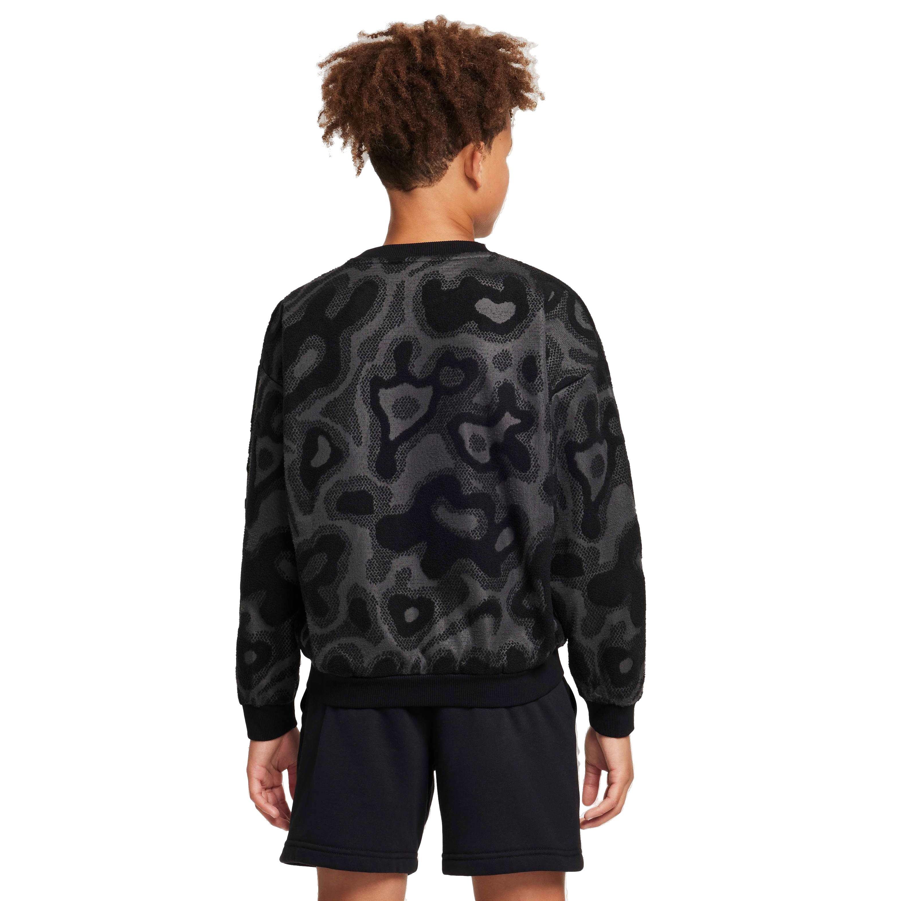 Nike Sportswear Oversized Fleece Crew-Neck Big Kids' Sweatshirt