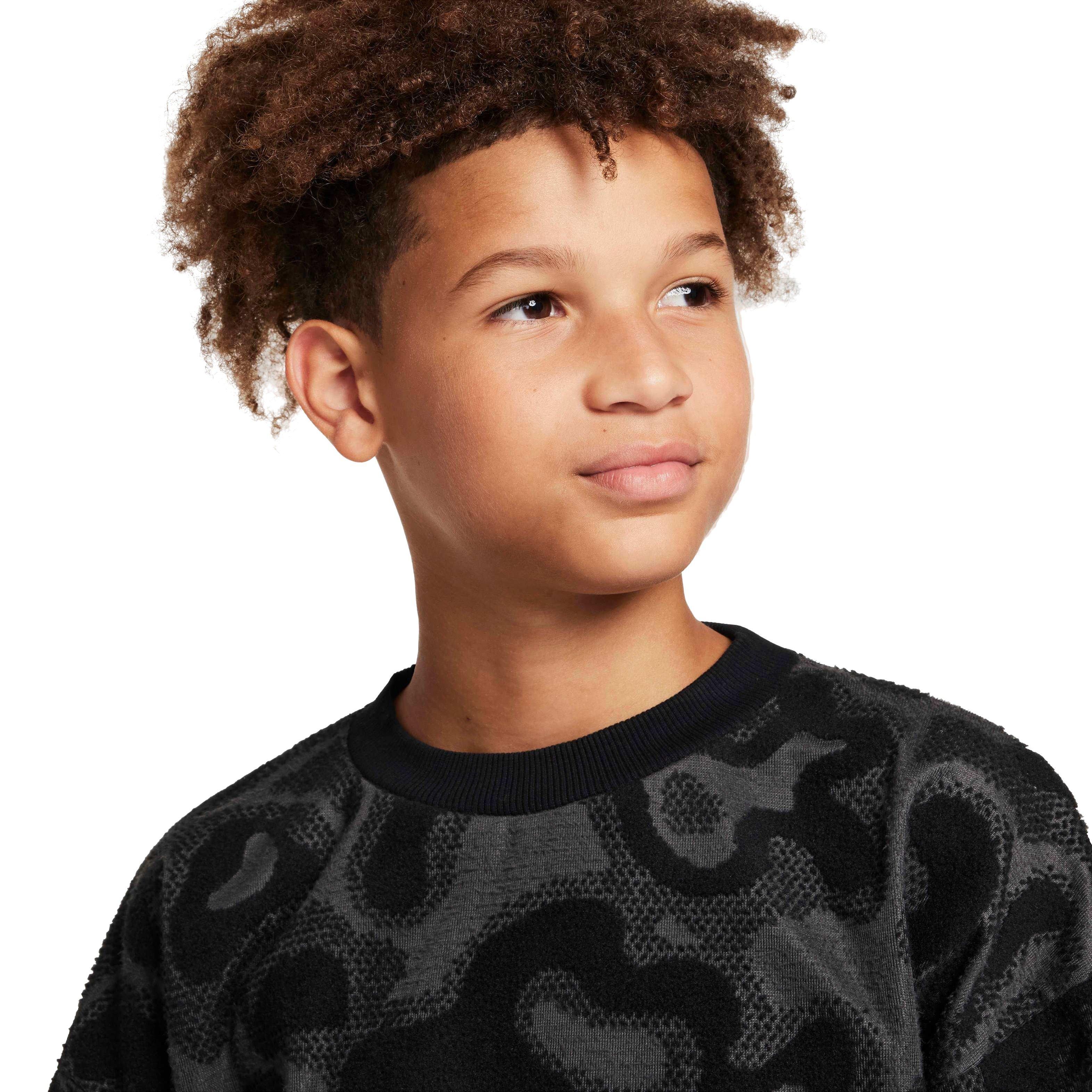 Nike Sportswear Oversized Fleece Crew-Neck Big Kids' Sweatshirt