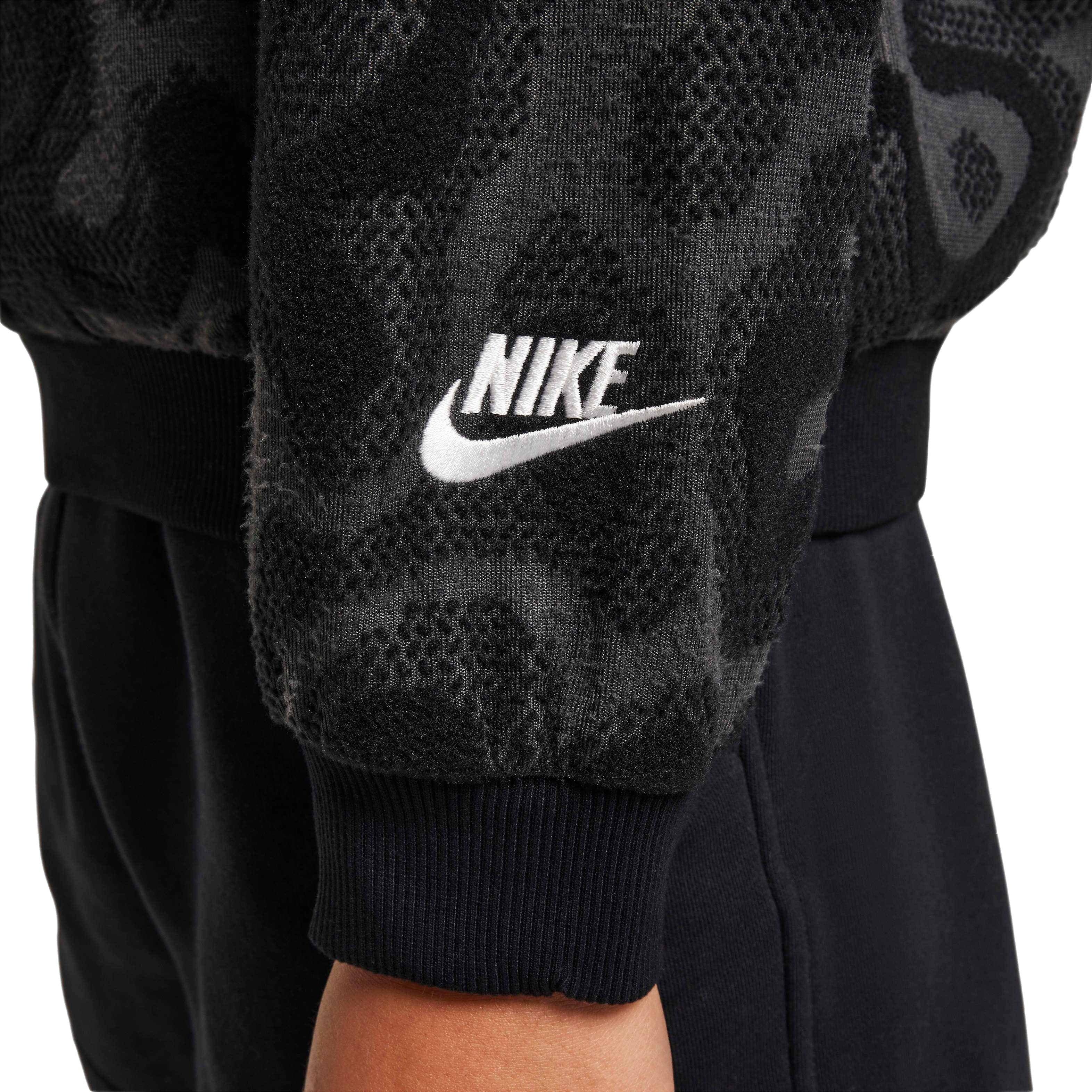 Nike Sportswear Oversized Fleece Crew-Neck Big Kids' Sweatshirt