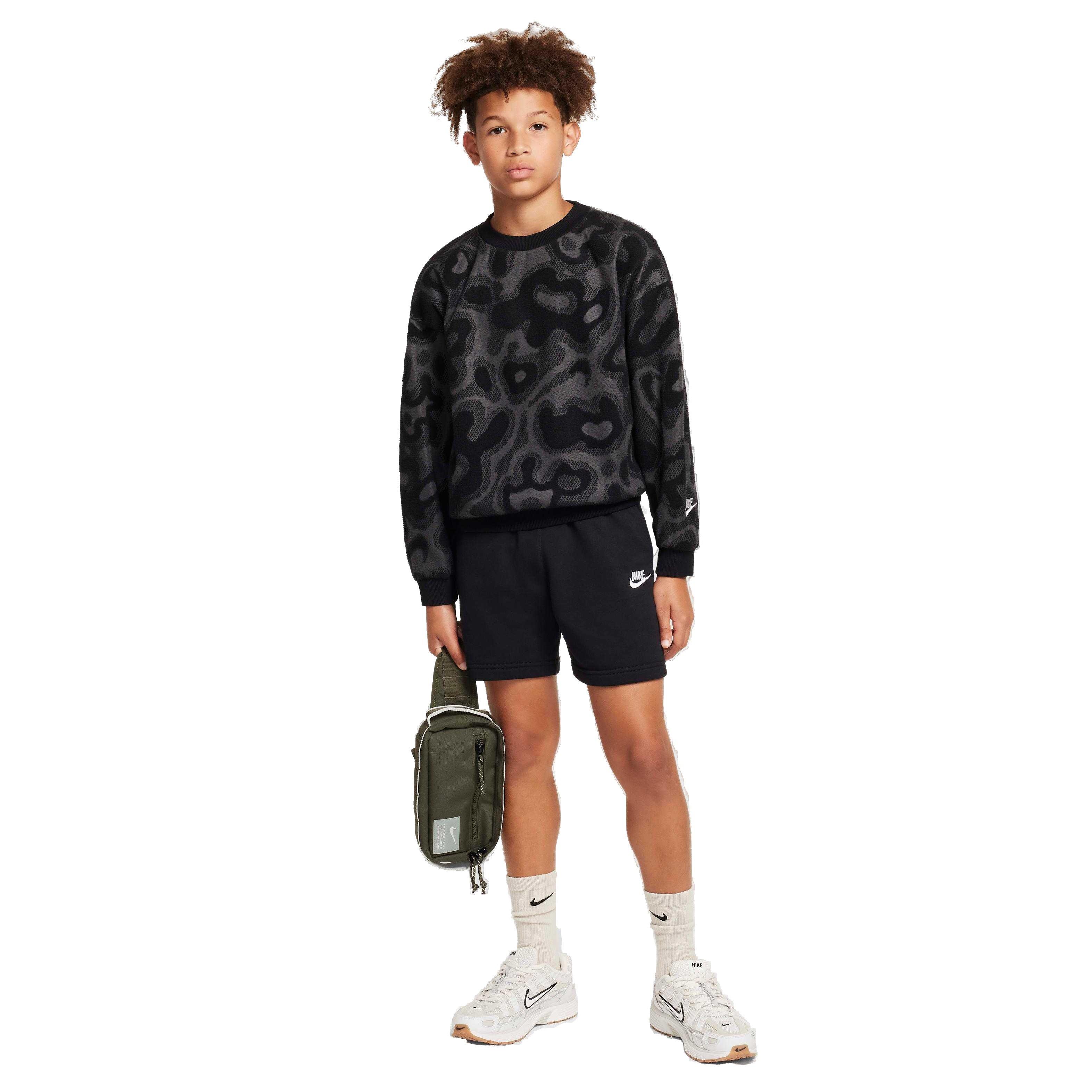 Nike Sportswear Oversized Fleece Crew-Neck Big Kids' Sweatshirt