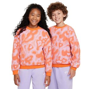 Nike Big Kids' Sportswear Oversized Fleece Crew-Neck Sweatshirt