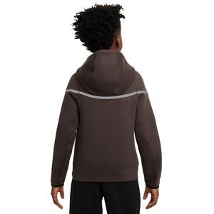 Nike Big Boys' Sportswear Tech Fleece Reflective Full-Zip Jacket -Brown