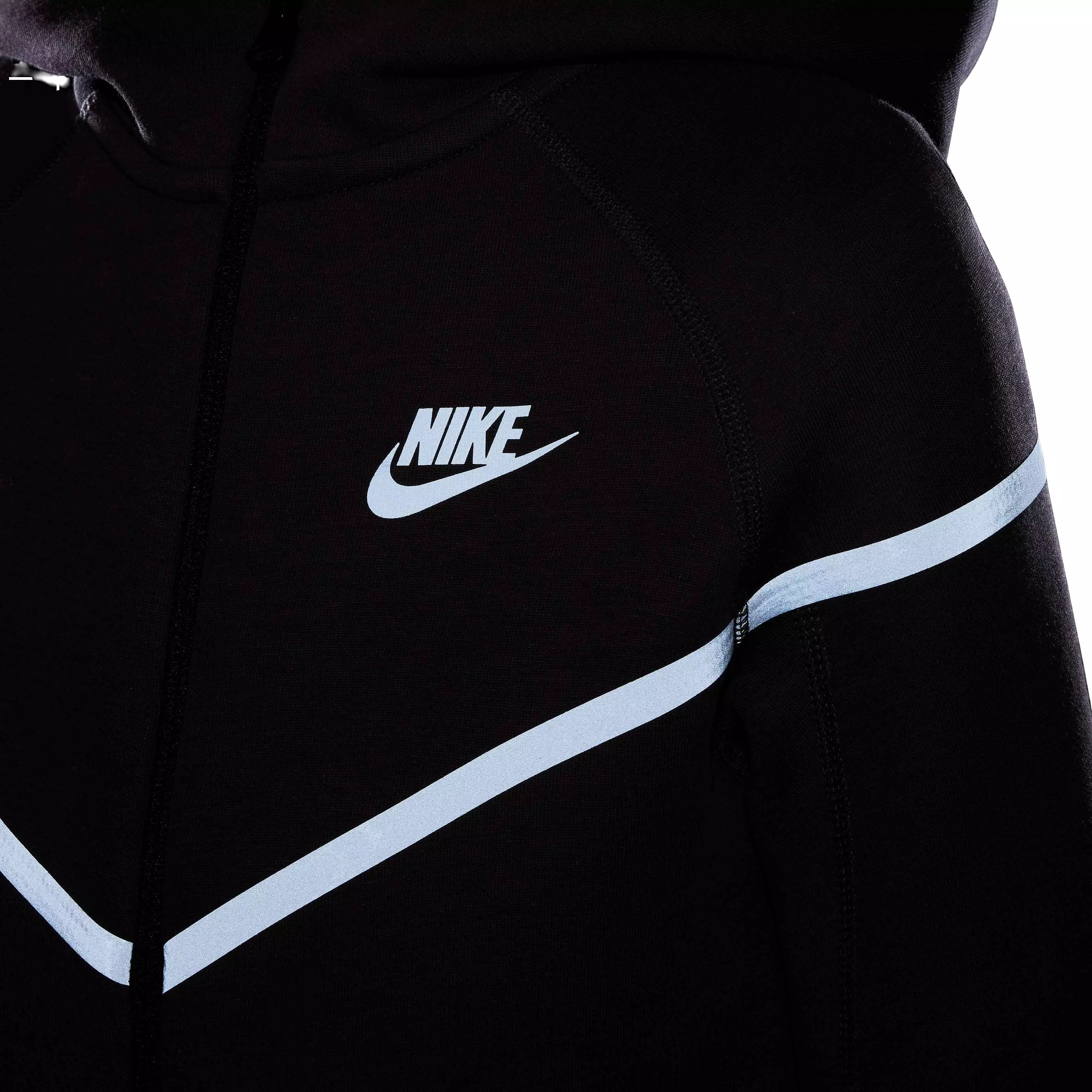 Nike Big Boys' Sportswear Tech Fleece Reflective Full-Zip Jacket -Brown - BROWN