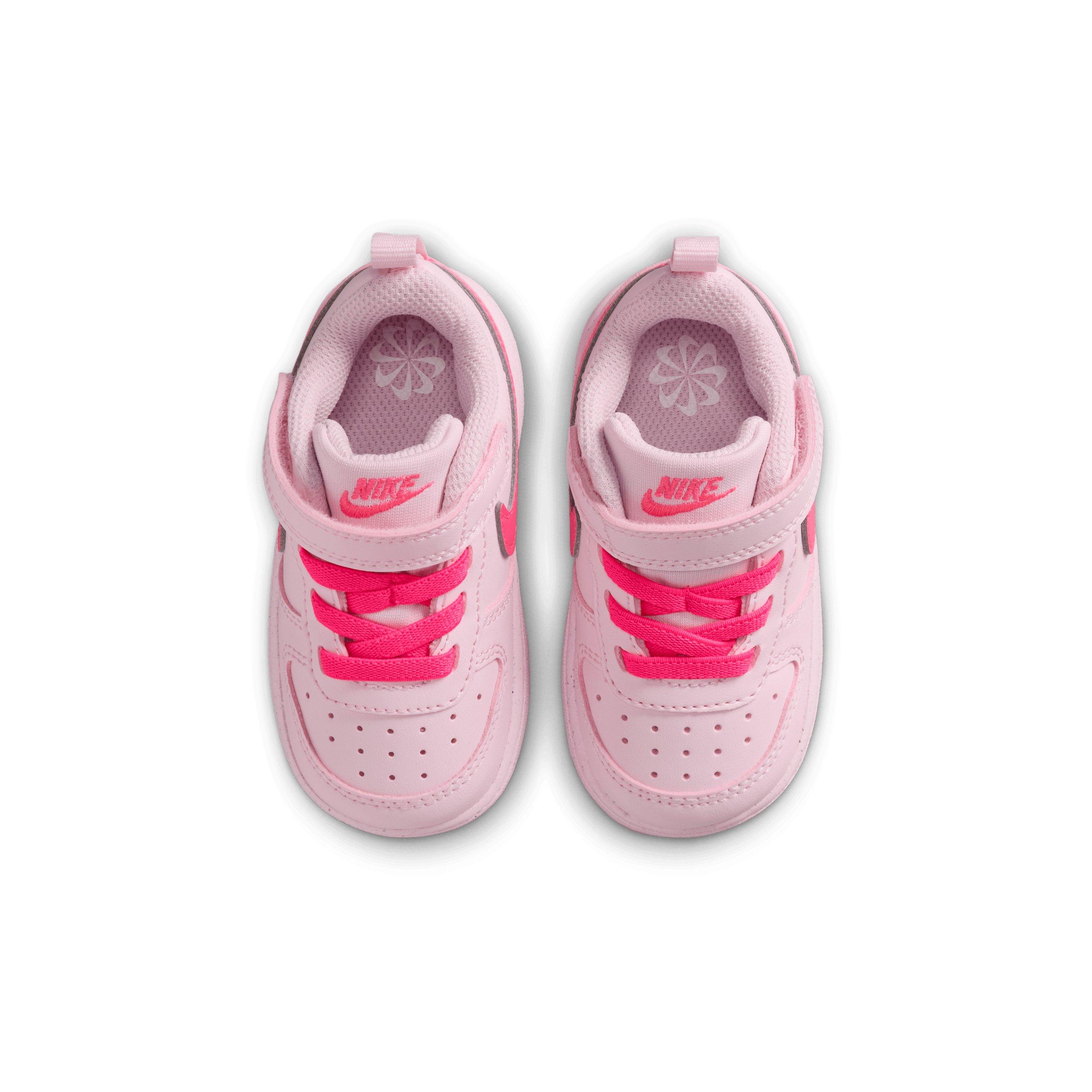 Nike Court Borough Low Recraft "Pink Foam/White/Hyper Pink" Infant Girls' Shoe - PINK/WHITE/PINK Thumbnail View 4