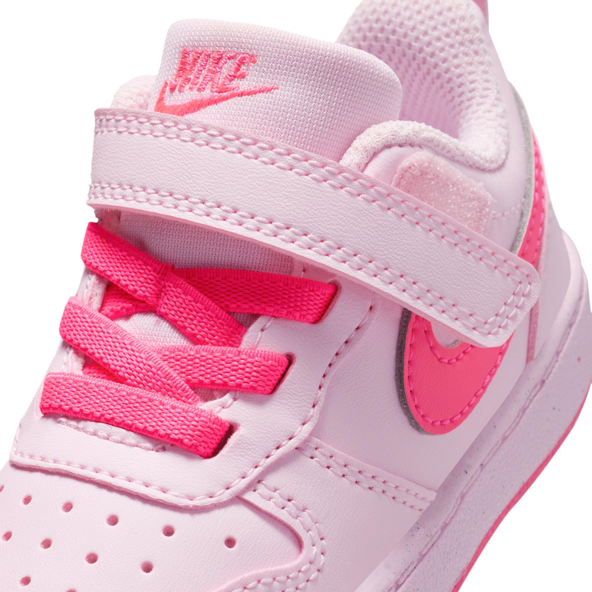 Nike Court Borough Low Recraft "Pink Foam/White/Hyper Pink" Infant Girls' Shoe - PINK/WHITE/PINK Thumbnail View 7