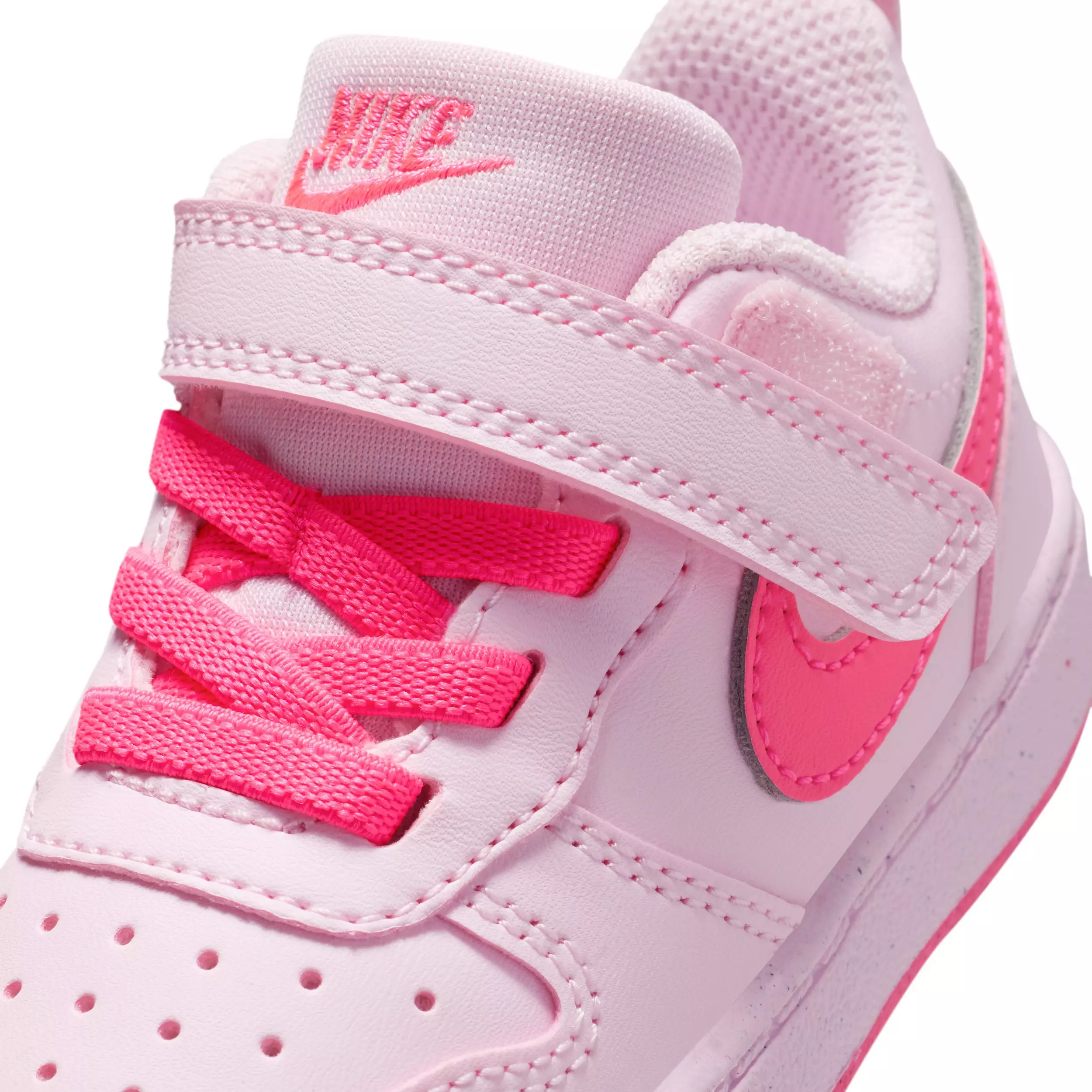 Nike Court Borough Low Recraft "Pink Foam/White/Hyper Pink" Infant Girls' Shoe - PINK/WHITE/PINK
