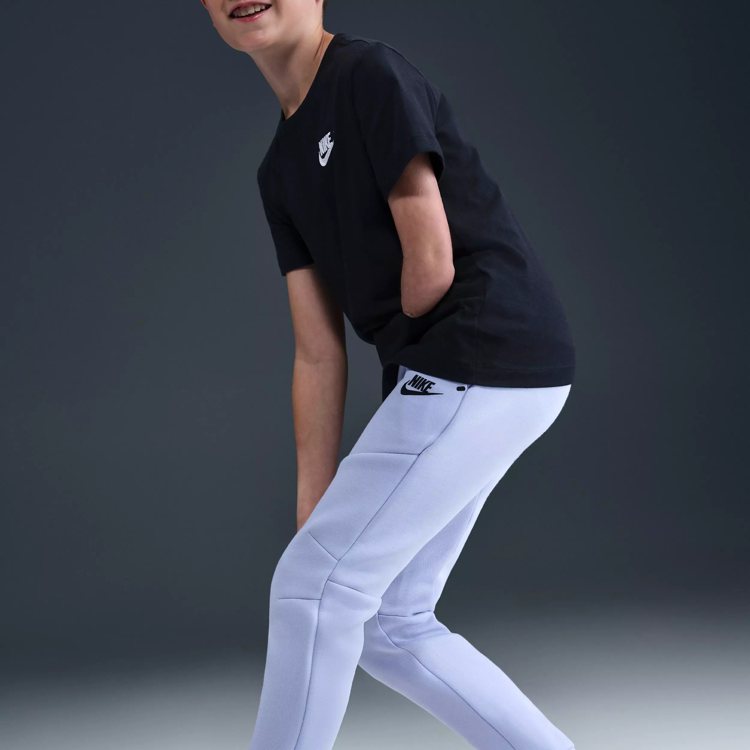 Nike Big Boys' Sportswear Tech Fleece Joggers - Light Blue - LIGHT BLUE